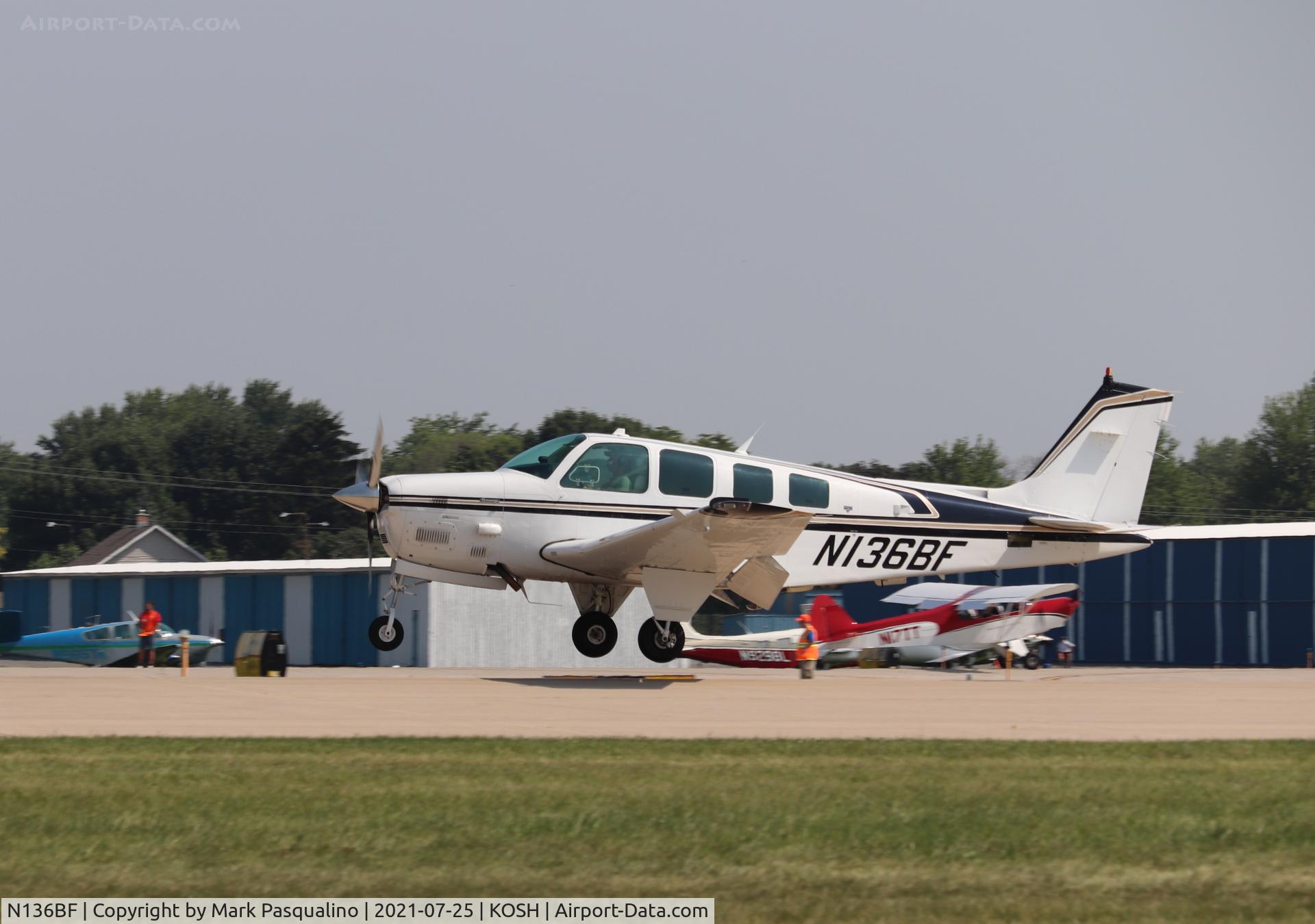 N136BF, 1987 Beech B36TC Bonanza C/N EA-465, Beech B36TC