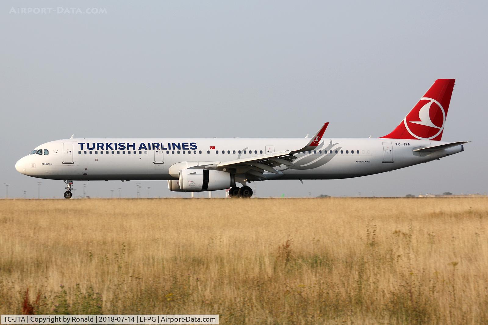 TC-JTA, 2015 Airbus A321-231 C/N 6781, at cdf