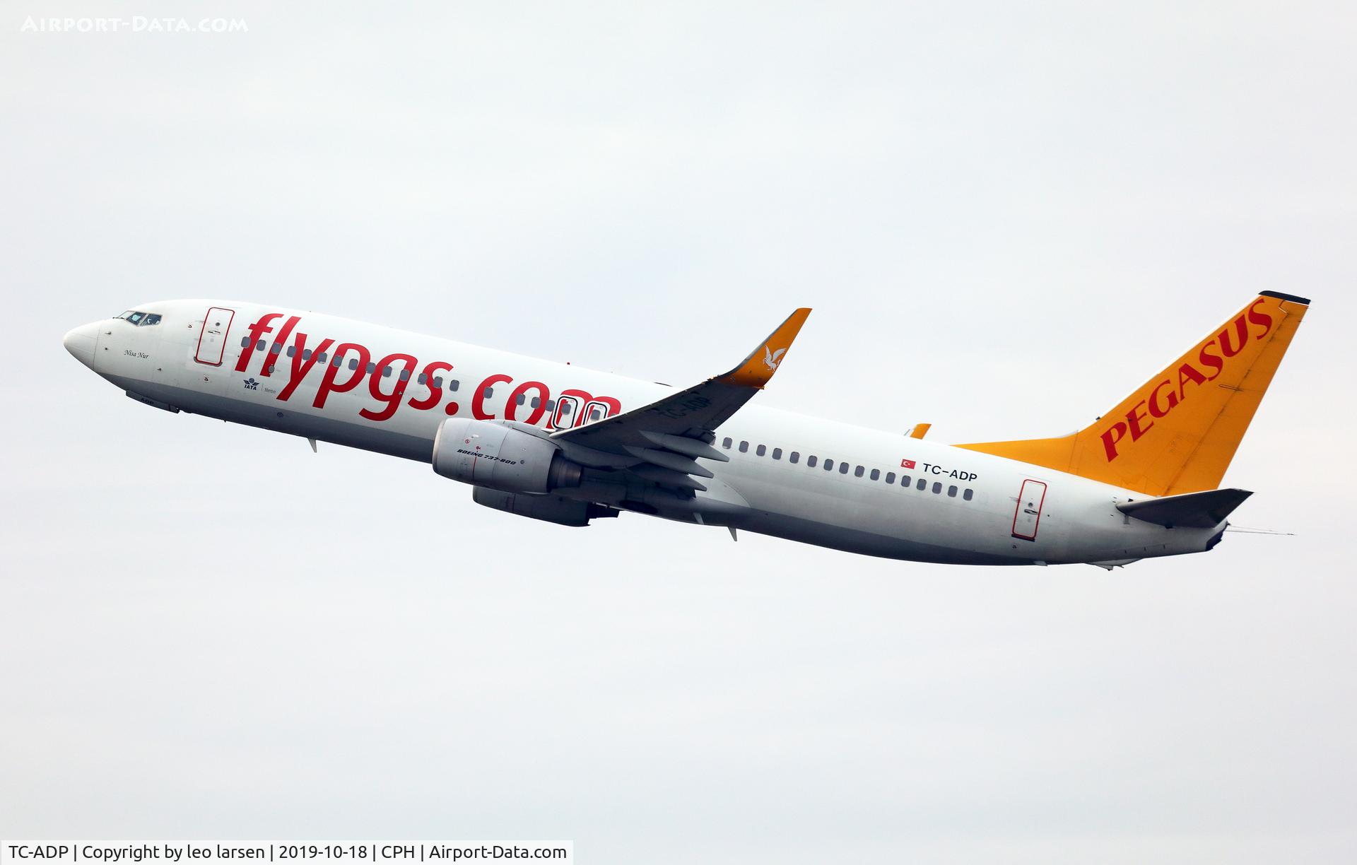TC-ADP, 2011 Boeing 737-82R C/N 40720, Copenhagen 18.10.2019