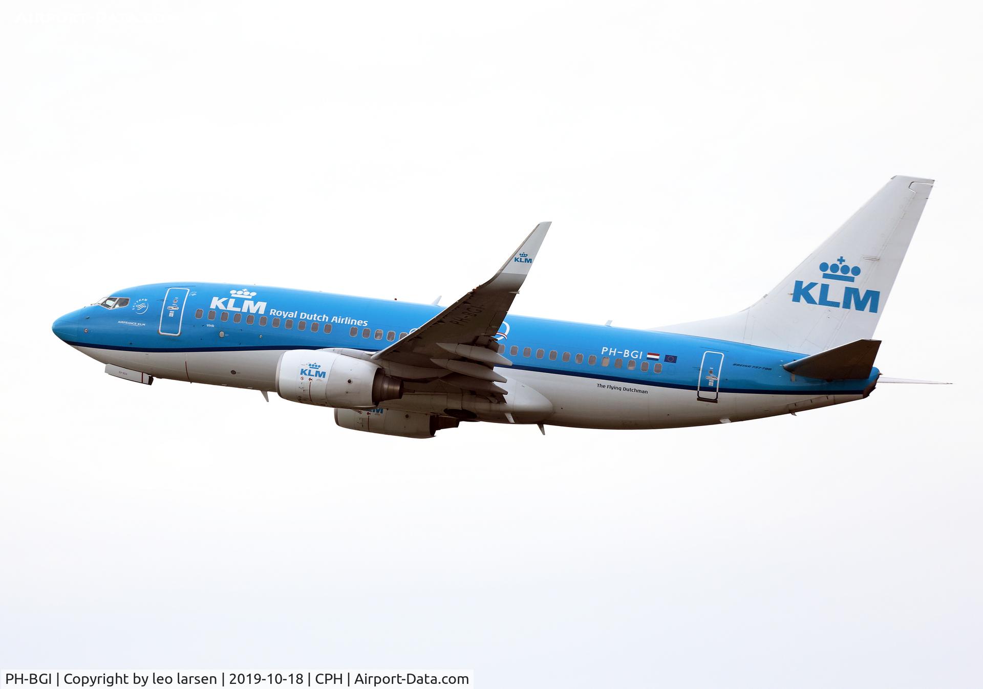 PH-BGI, 2010 Boeing 737-7K2 C/N 30364, Copenhagen 18.10.2019