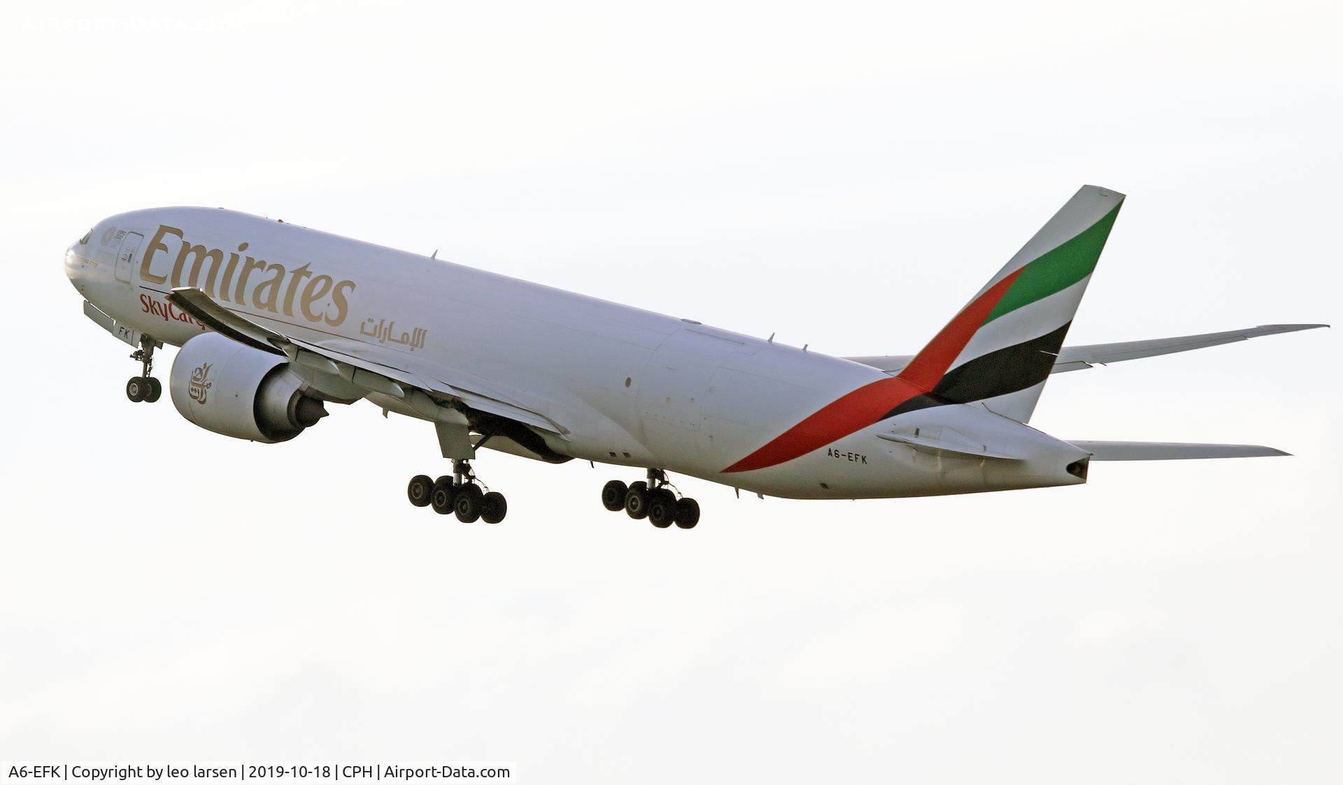 A6-EFK, 2013 Boeing 777-F1H C/N 35611, Copenhagen 18.10.2019