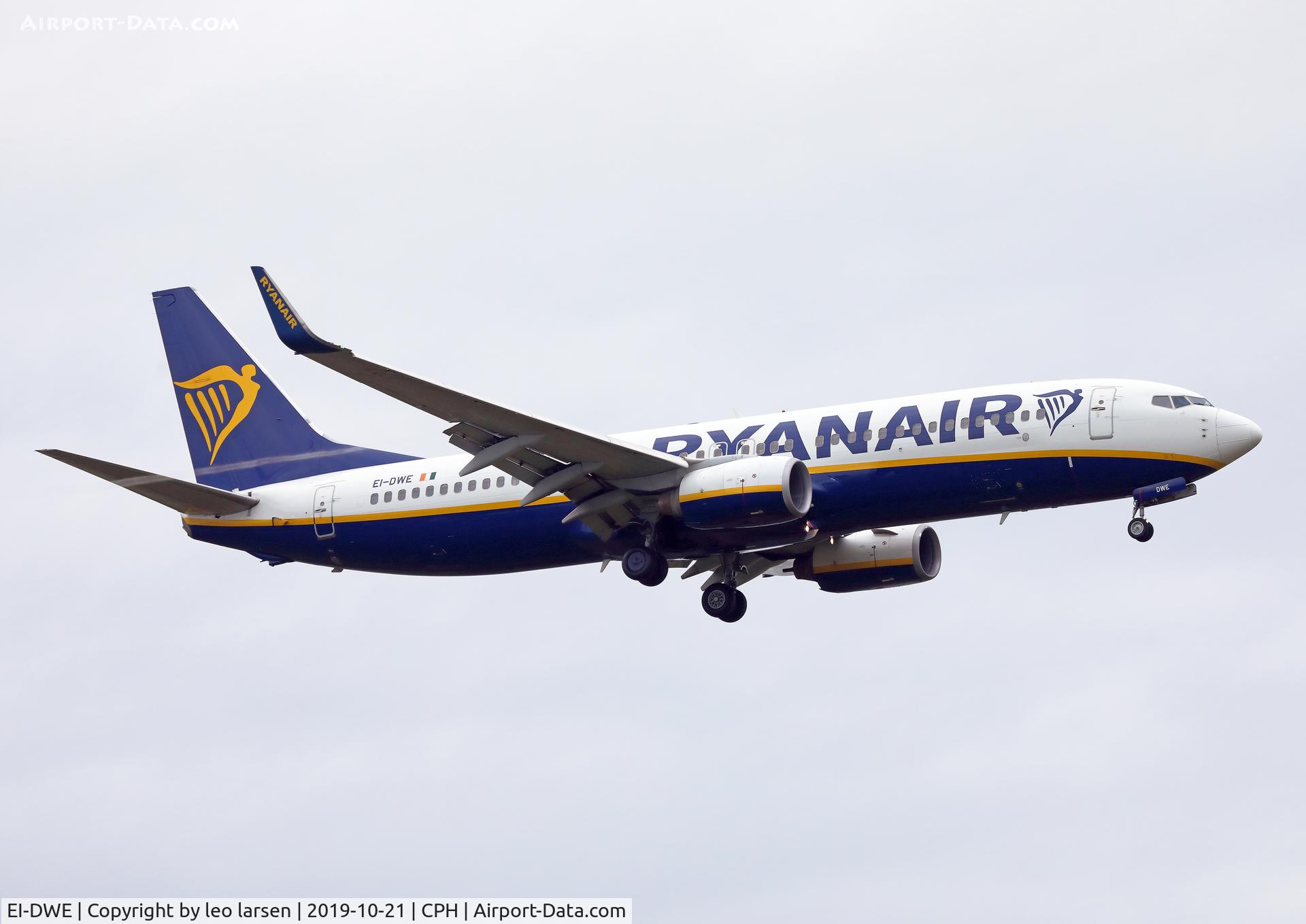EI-DWE, 2007 Boeing 737-8AS C/N 36074, Copenhagen 21.10.2019