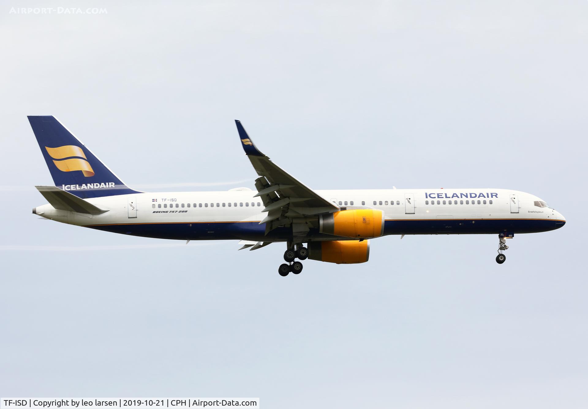 TF-ISD, 1991 Boeing 757-223 C/N 24596, Copenhagen 21.10.2019