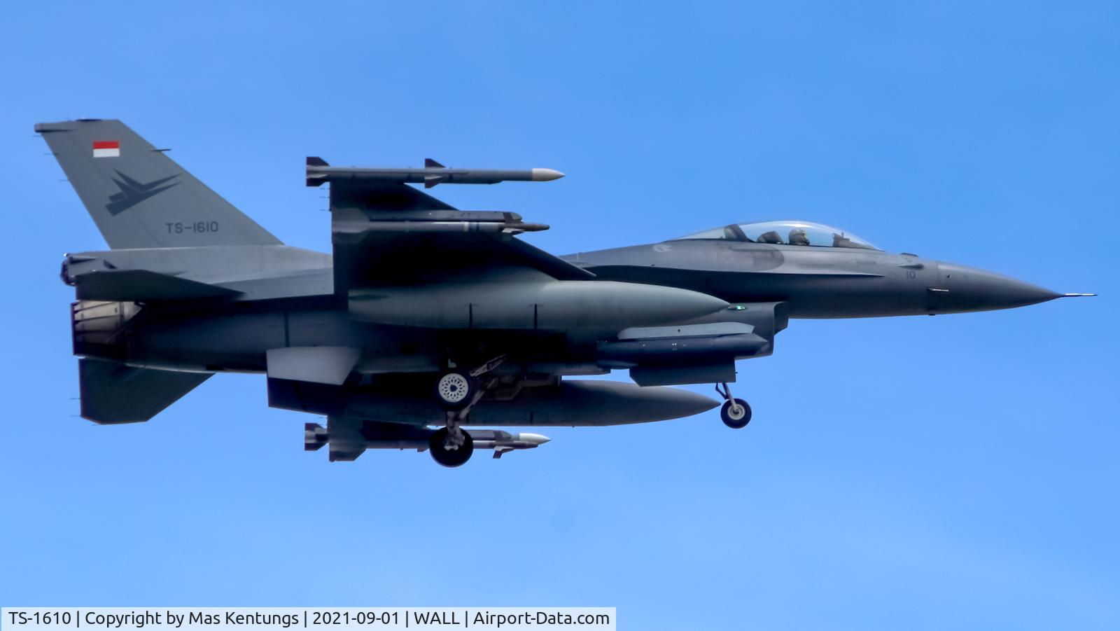 TS-1610, General Dynamics F-16A C/N 1A-6, This photo were taken at Balikpapan
