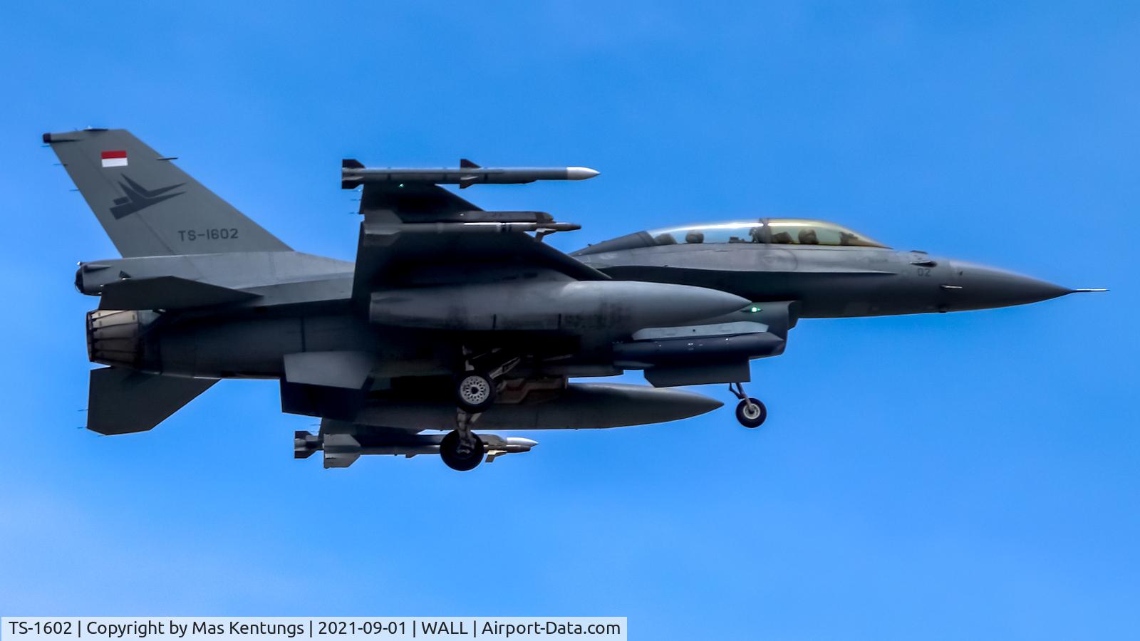 TS-1602, General Dynamics F-16BM C/N 1B-2, This photo were taken at Balikpapan