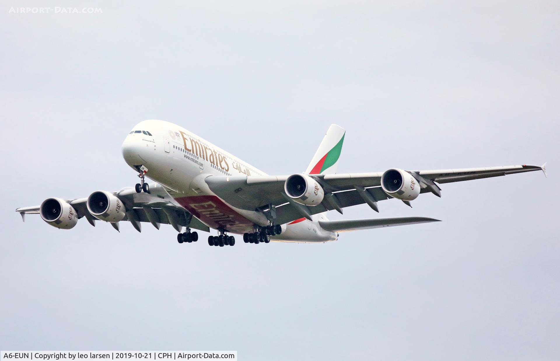 A6-EUN, 2016 Airbus A380-842 C/N 226, Copenhagen 21.10.2019