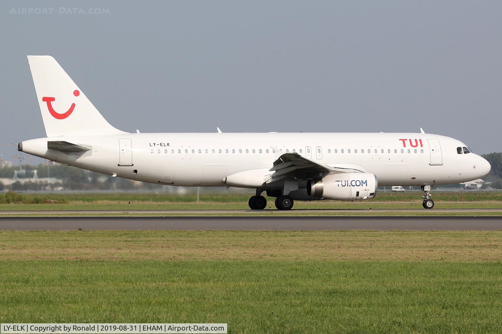 LY-ELK, 2003 Airbus A320-232 C/N 2077, at spl