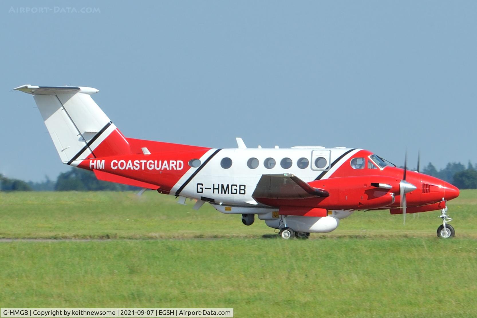 G-HMGB, 1980 Beech 200 Super King Air C/N BB-752, Arriving at Norwich.