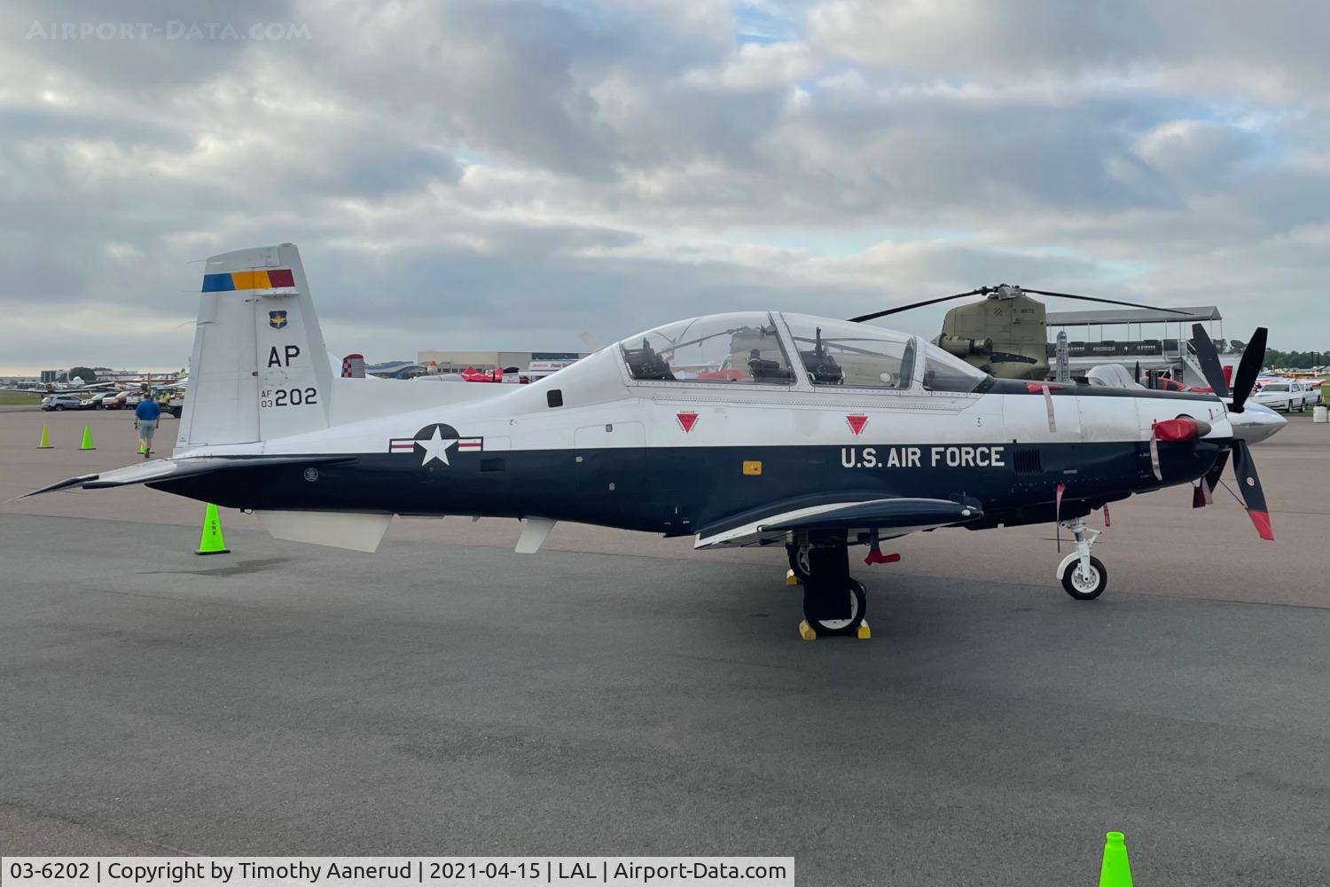 03-6202, 2003 Raytheon T-6A Texan II C/N PT-253, 2003 Raytheon T-6A Texan II, c/n: PT-253. Sun-n-Fun 2021