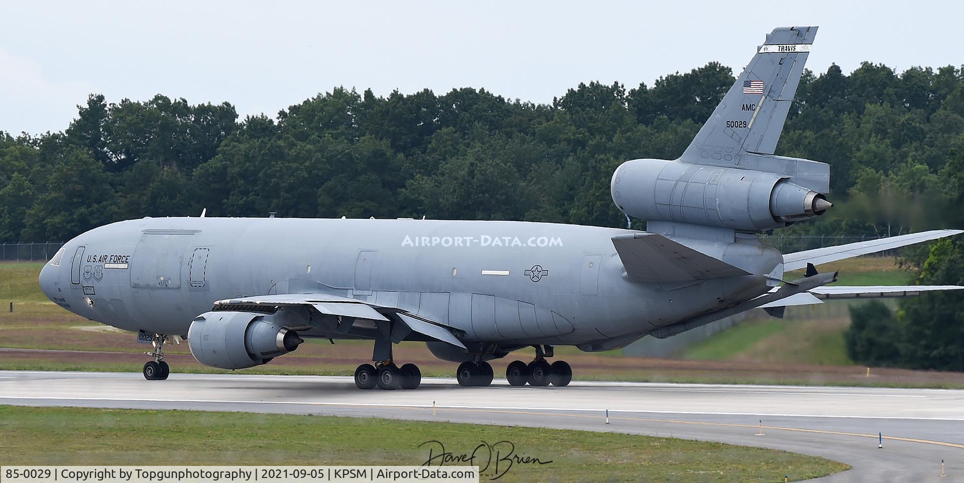 85-0029, 1985 McDonnell Douglas KC-10A Extender C/N 48234, Quick turn around for REACH800