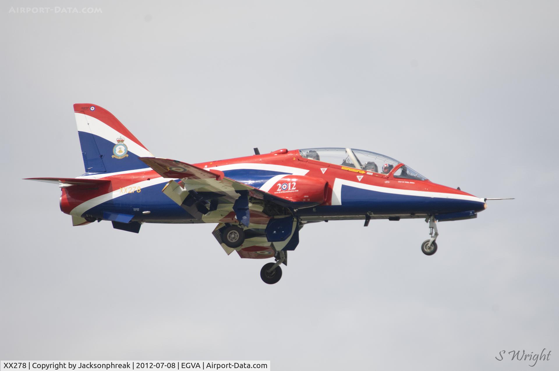 XX278, 1978 Hawker Siddeley Hawk T.1A C/N 103/312103, RIAT 2012 RAF Fairford UK