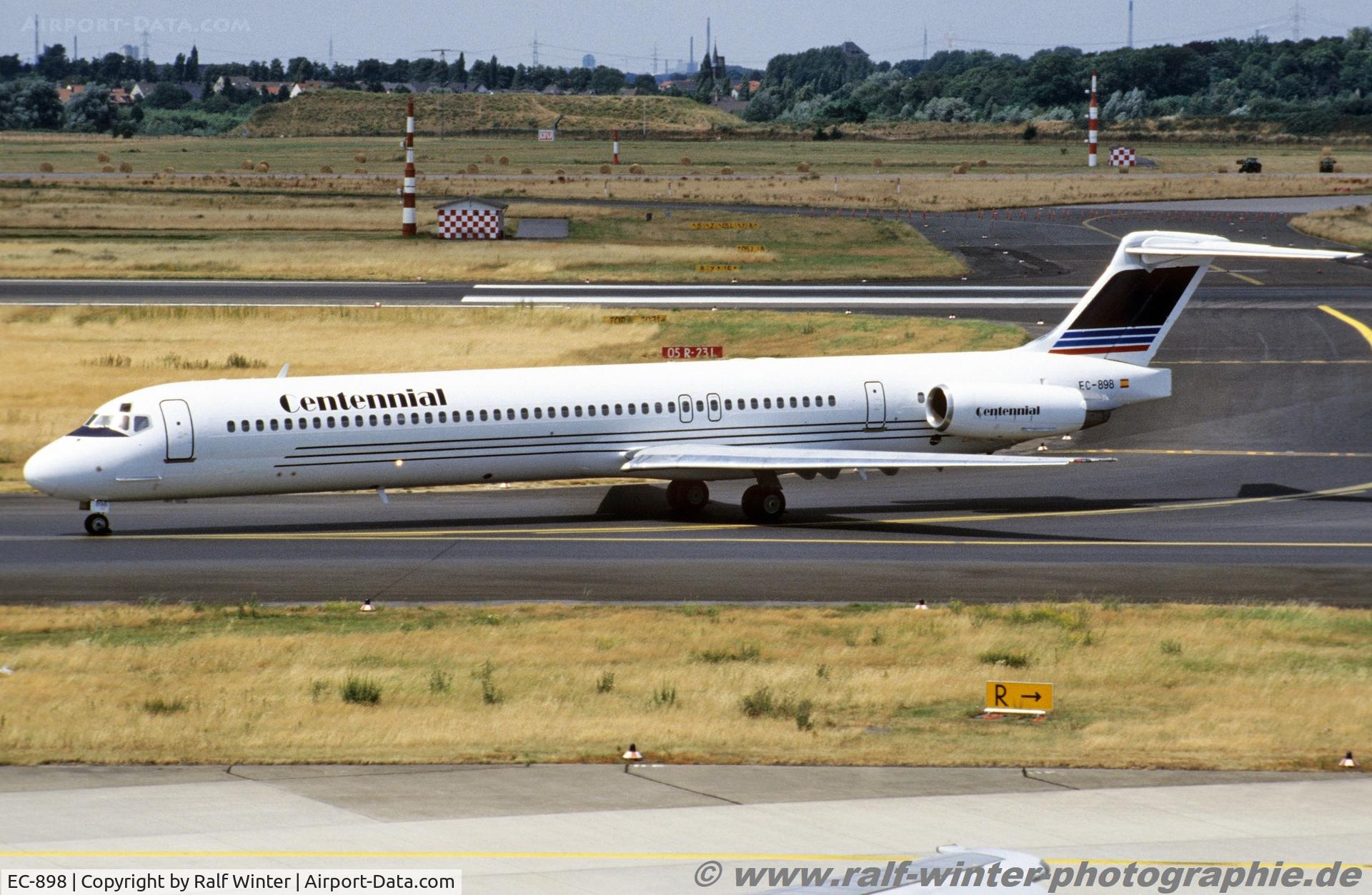 EC-898, 1988 McDonnell Douglas MD-83 (DC-9-83) C/N 49668, McDonnell Douglas MD-83 - CNA Centennial Airlines - 49668 - EC-898