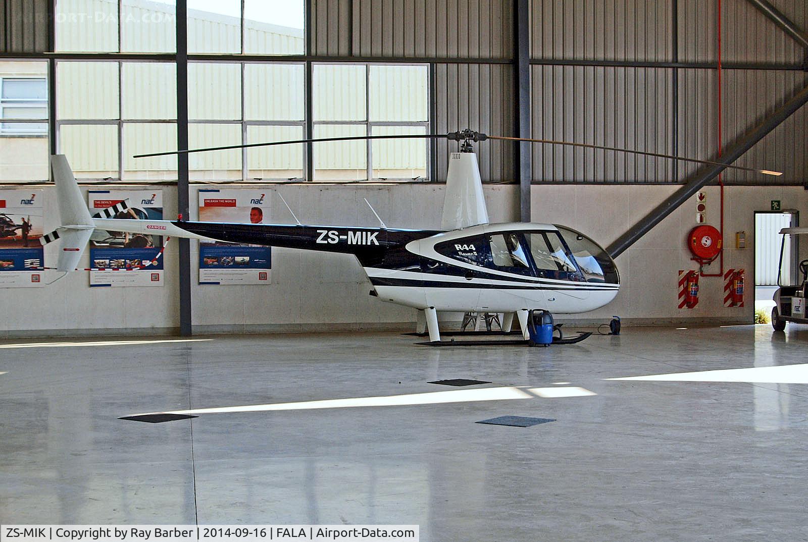 ZS-MIK, 2006 Robinson R44 Raven II C/N 11580, ZS-MIK   Robinson R-44 Raven II [11580] Lanseria~ZS 16/09/2014