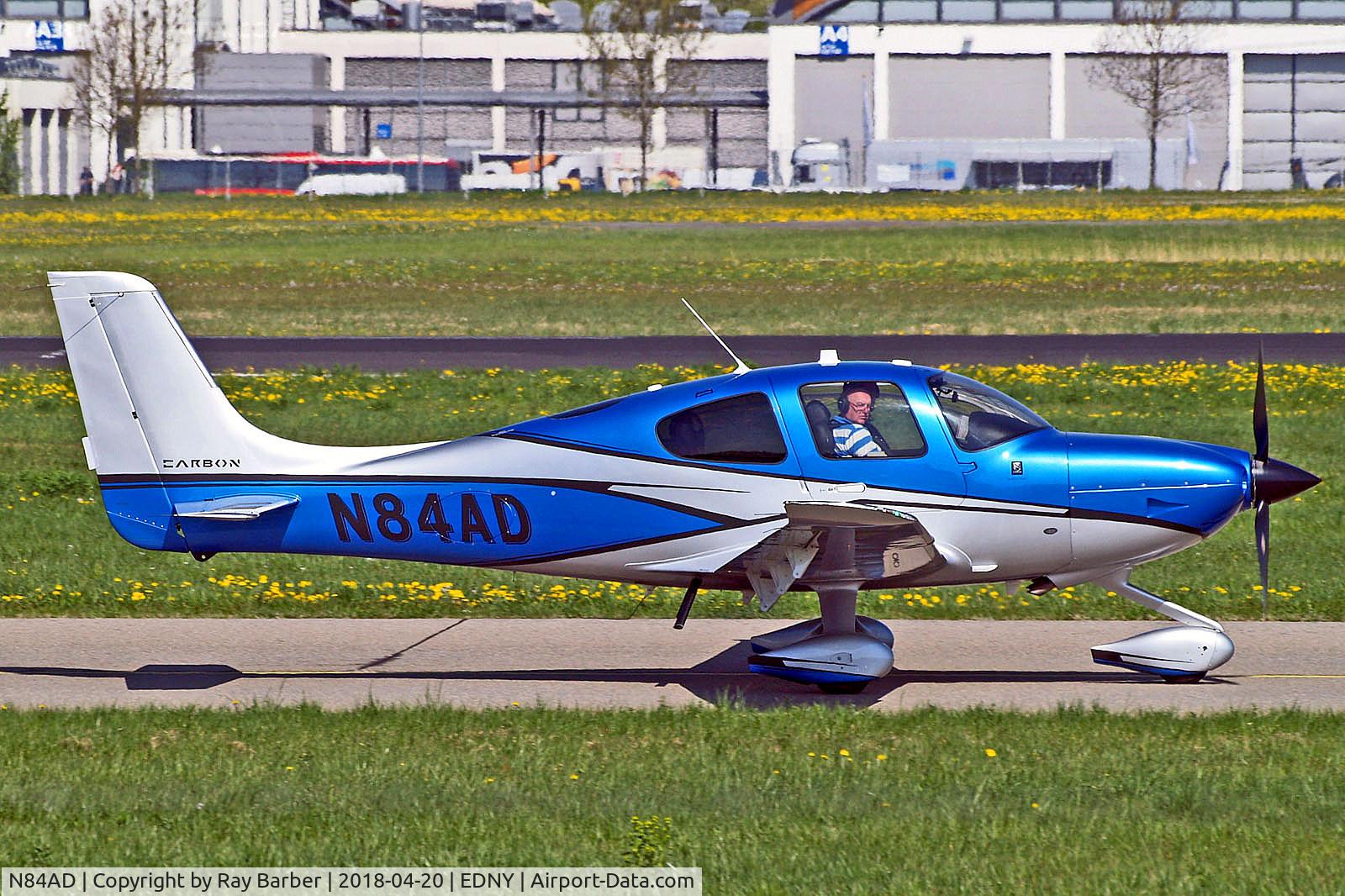 N84AD, 2017 Cirrus SR-22T Carbon C/N 1656, N84AD   Cirrus Design SR-22T Carbon [1656] Friedrichshafen~D 20/04/2018