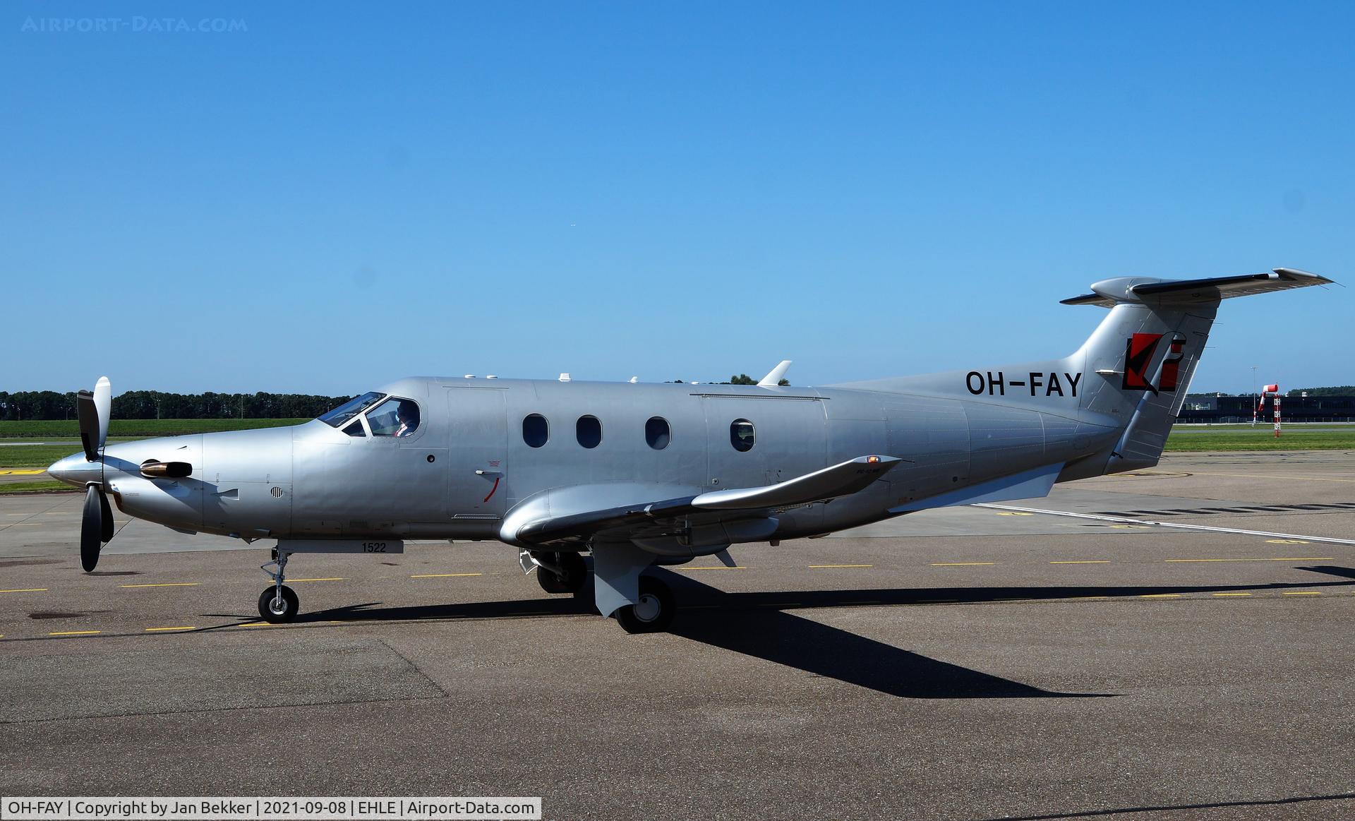 OH-FAY, 2015 Pilatus PC-12/47E C/N 1522, Lelystad Airport
Came in from Luxembourg. Departed to Fribourg (QYE)