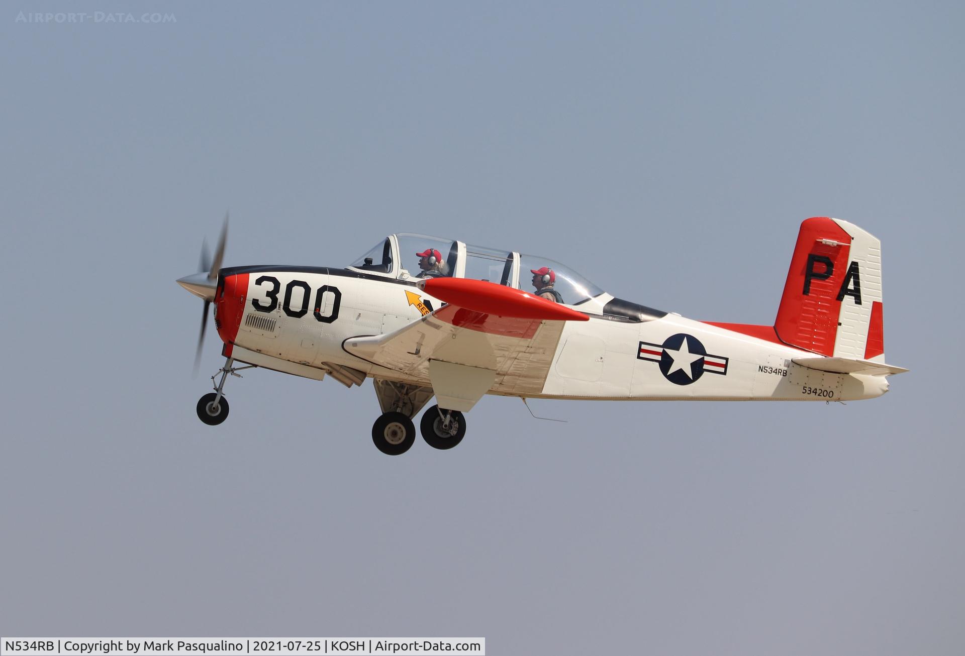 N534RB, 1953 Beech T-34A (A45) Mentor Mentor C/N G-300, Beech T-34A