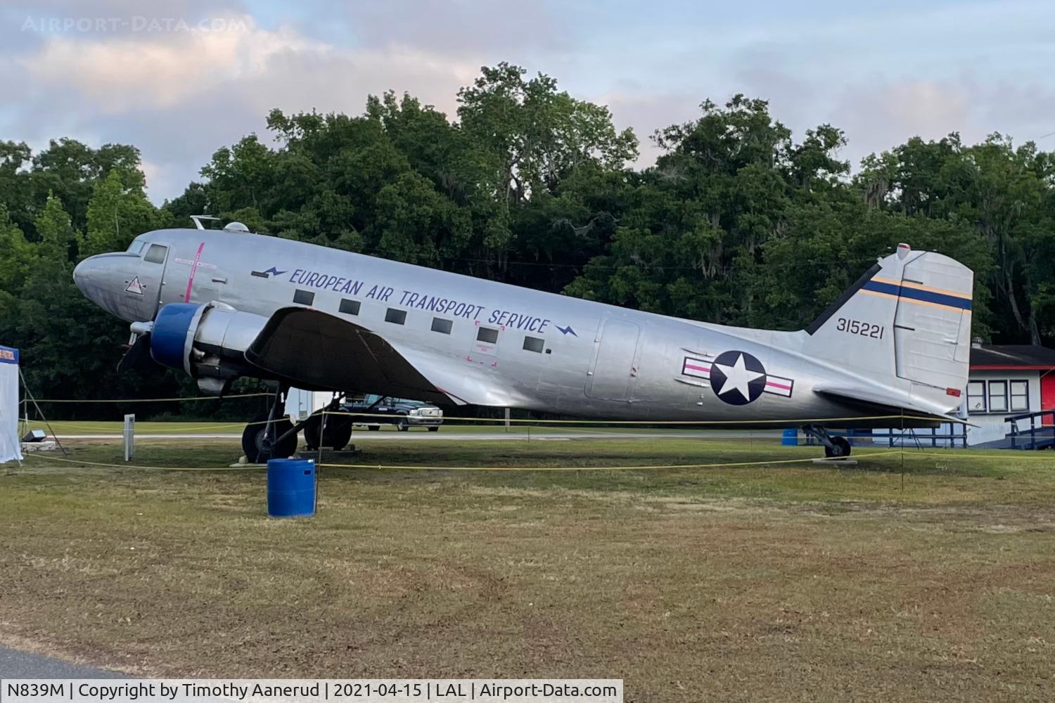 N839M, 1943 Douglas VC-47A Skytrain C/N 20166, 1943 Douglas VC-47A Skytrain, c/n: 43-15700, Sun-n-Fun 2021