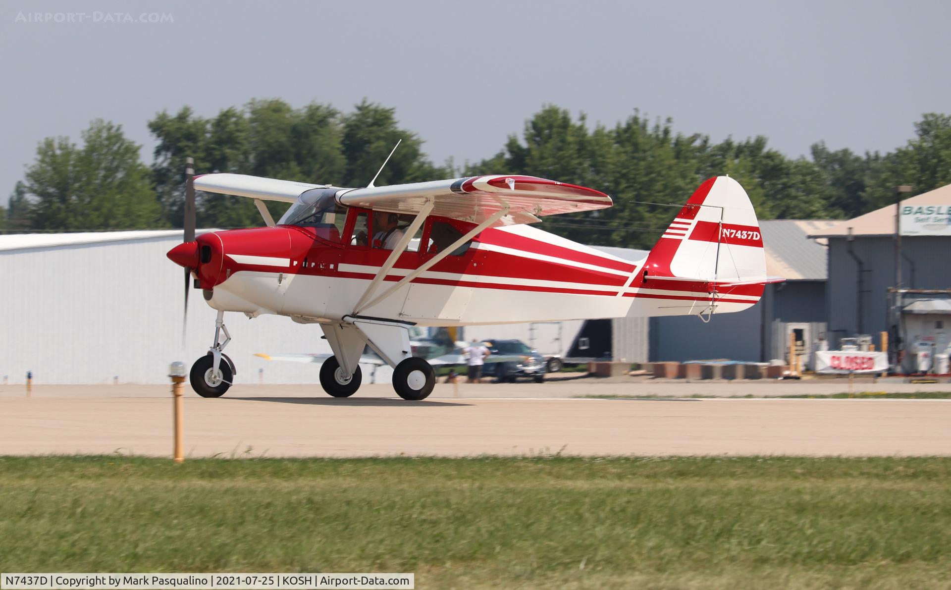N7437D, 1957 Piper PA-22-150 C/N 22-5201, Piper PA-22-150