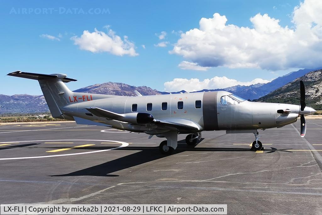 LX-FLI, 2021 Pilatus PC-12/47E NGX C/N 2060, Parked
