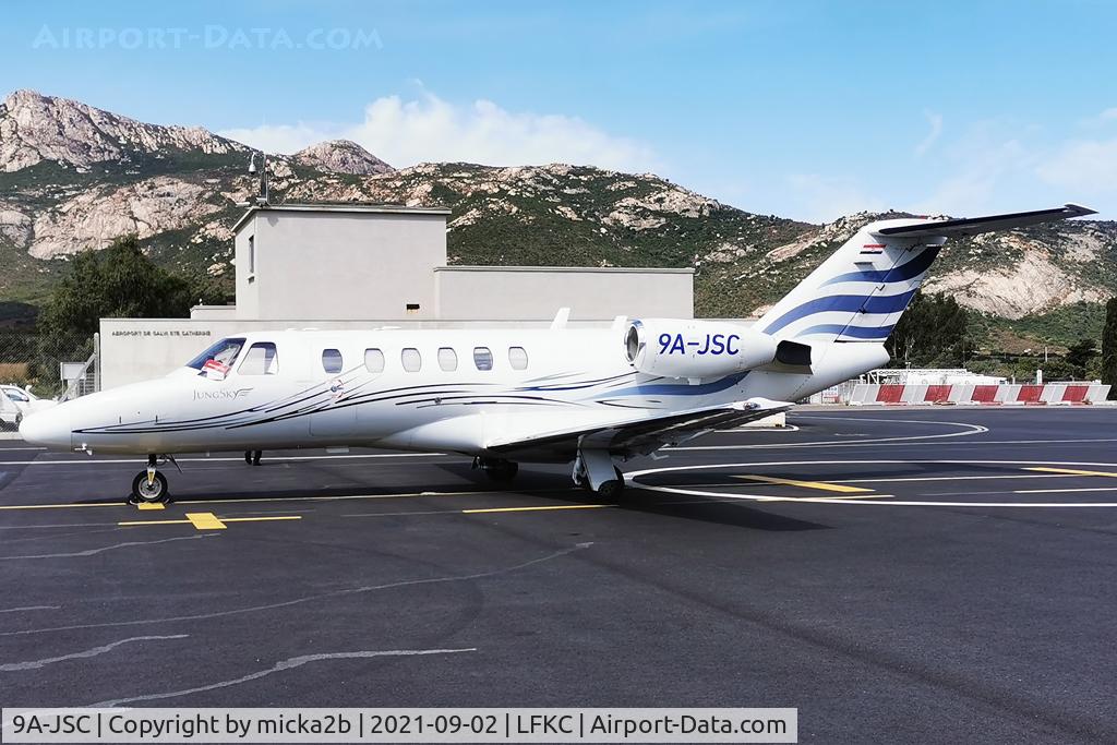 9A-JSC, 2001 Cessna 525A CitationJet CJ2 C/N 525A-0049, Parked