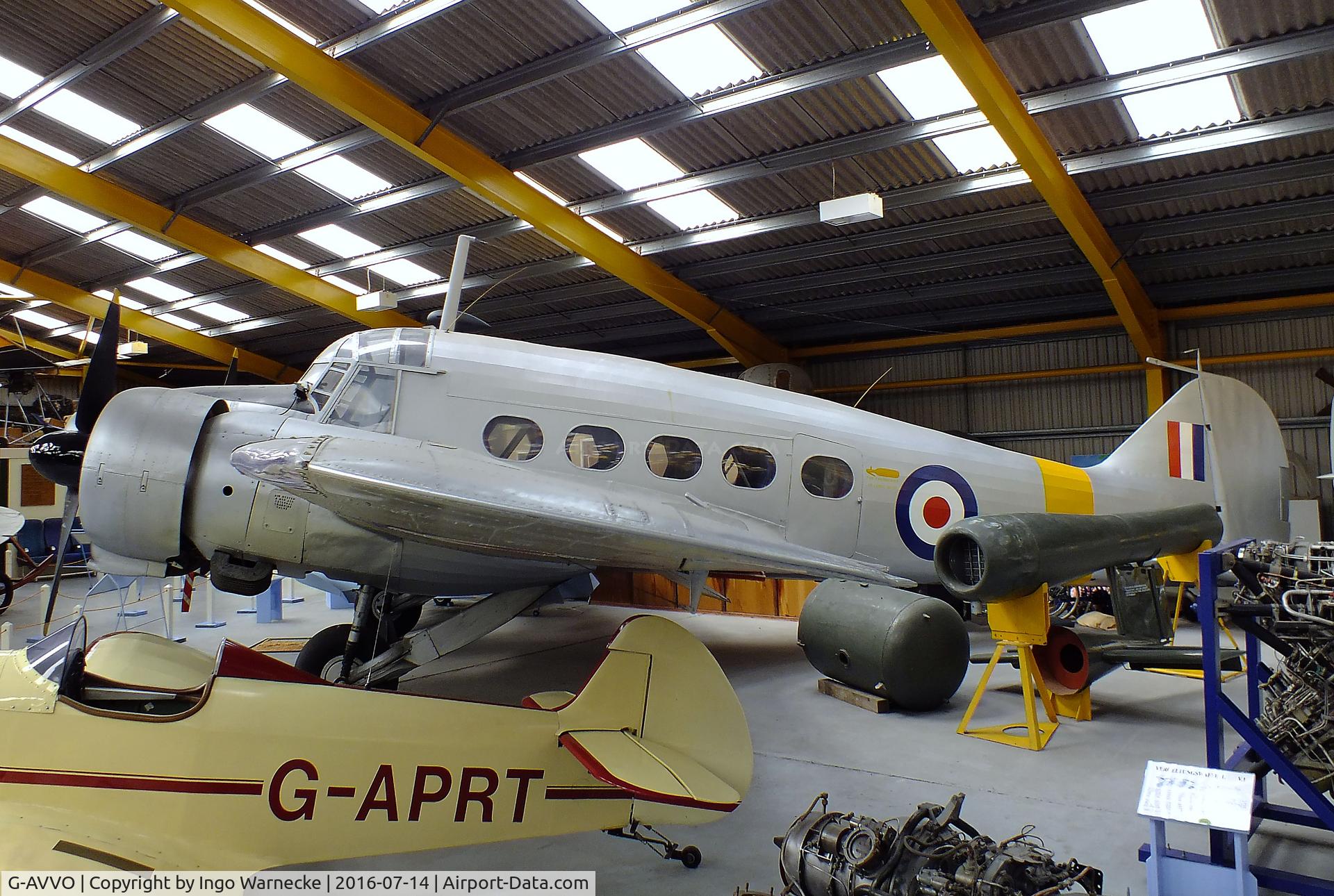 G-AVVO, Avro 652A Anson C.19 Srs 2 C/N 34219, Avro 652A Anson C19 Srs2 at the Newark Air Museum