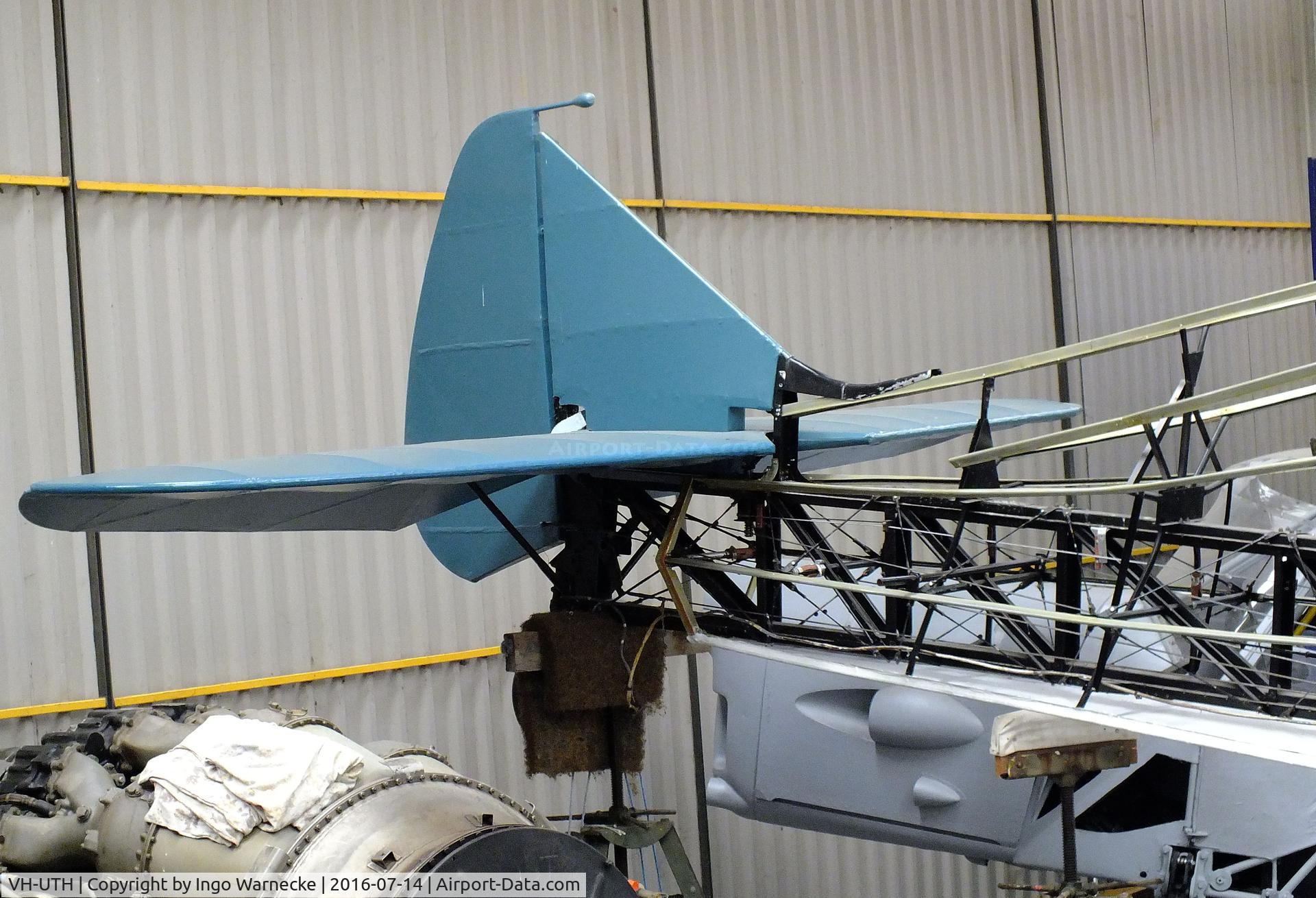 VH-UTH, 1935 General Aircraft Monospar ST-12 C/N ST12/36, General Aircraft Monospar ST-12 being restored at the Newark Air Museum
