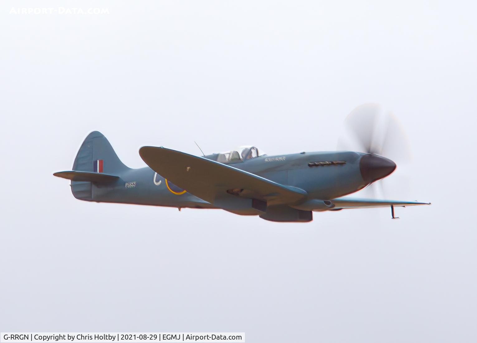 PS853, 1945 Supermarine 389 Spitfire PR.XIX C/N 6S/594677, 1945 Spitfire PR.XIX on solo display at the Little Gransden Airshow 2021