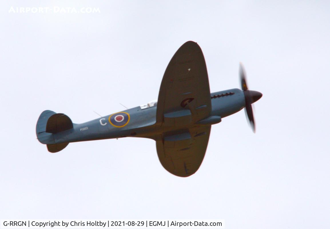 G-RRGN, 1945 Supermarine 389 Spitfire PR.XIX C/N 6S/594677, PS583 displaying at Little Gransden Airshow on visit from its East Midlands Airport base in Derby.