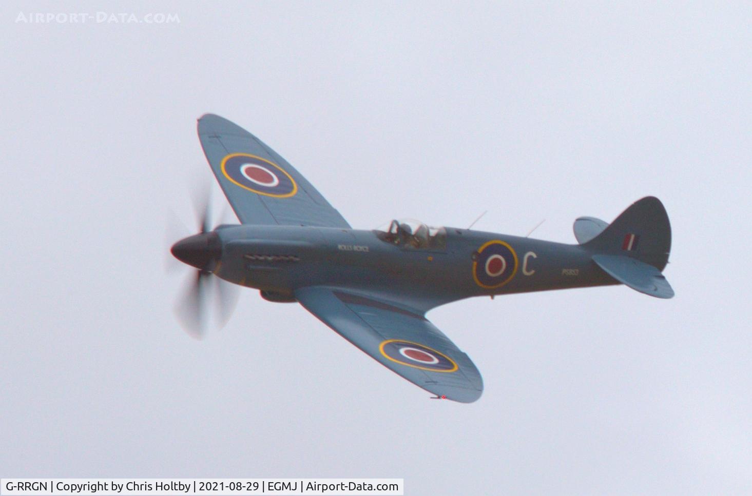 G-RRGN, 1945 Supermarine 389 Spitfire PR.XIX C/N 6S/594677, 1945 Spitfire PR.XIX putting on the style at Little Gransden Airshow 2021