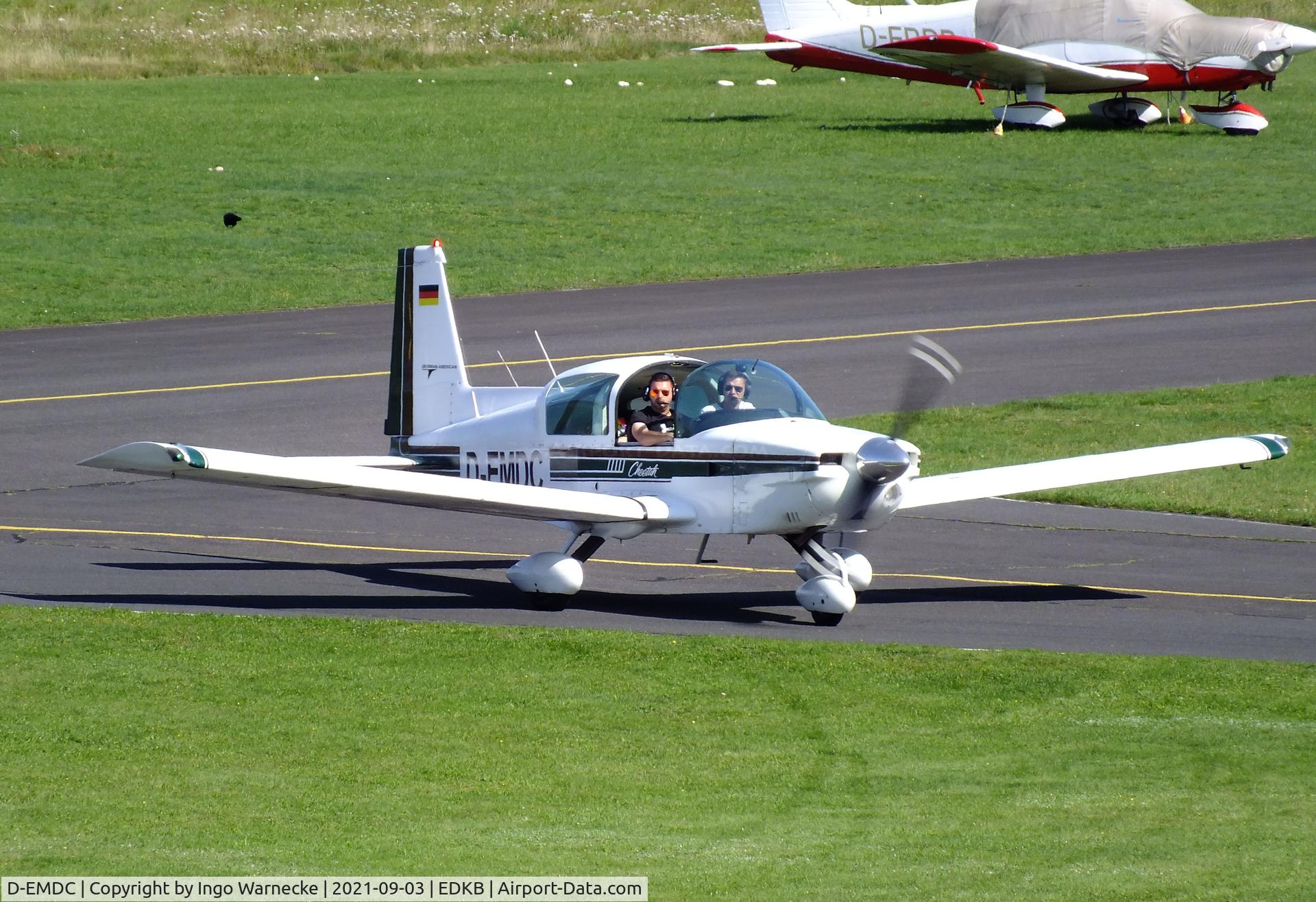 D-EMDC, Grumman American AA-5A Cheetah C/N AA05-0045, Grumman American AA-5A Cheetah at the 2021 Grumman Fly-in at Bonn-Hangelar airfield