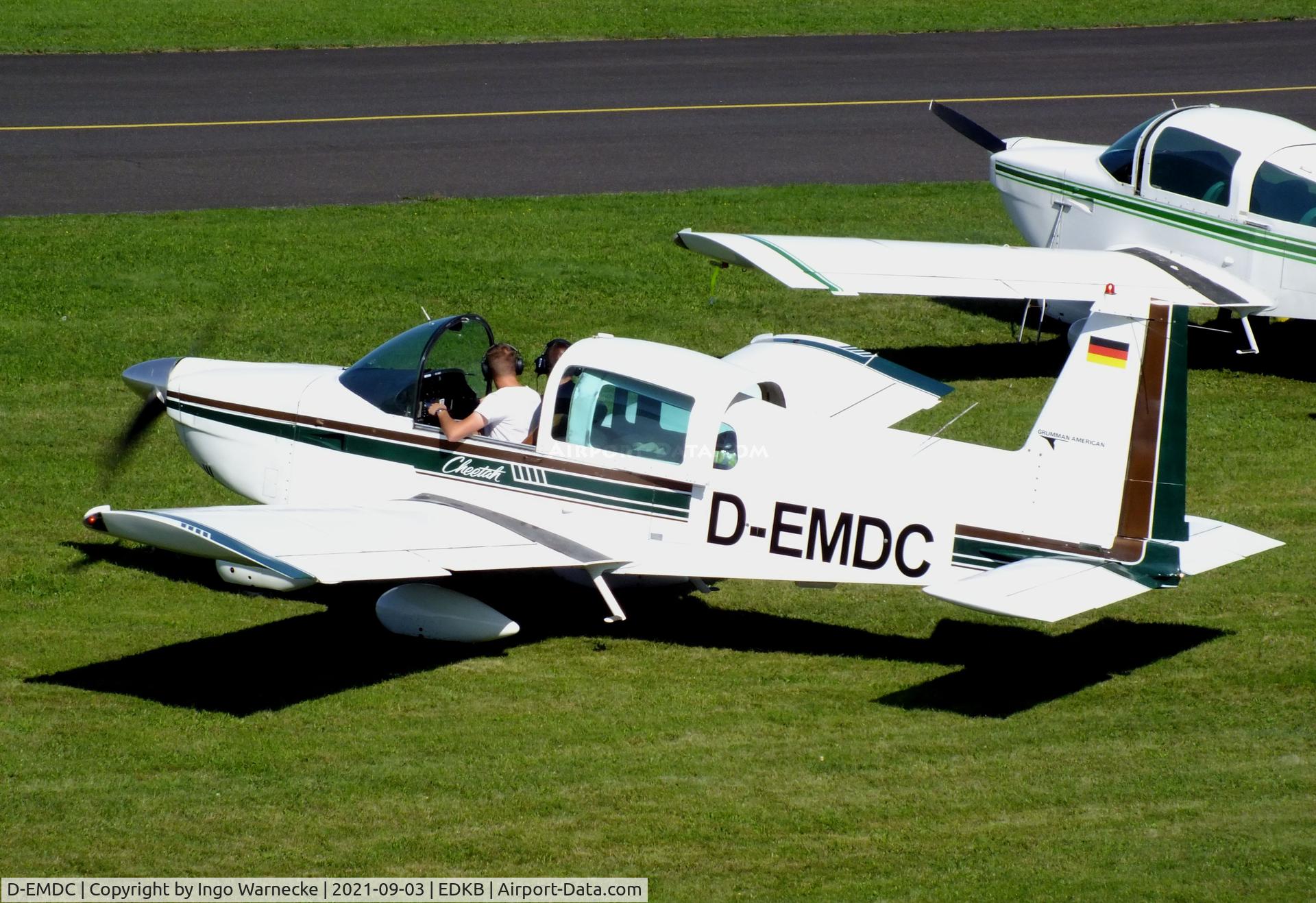 D-EMDC, Grumman American AA-5A Cheetah C/N AA05-0045, Grumman American AA-5A Cheetah at the 2021 Grumman Fly-in at Bonn-Hangelar airfield