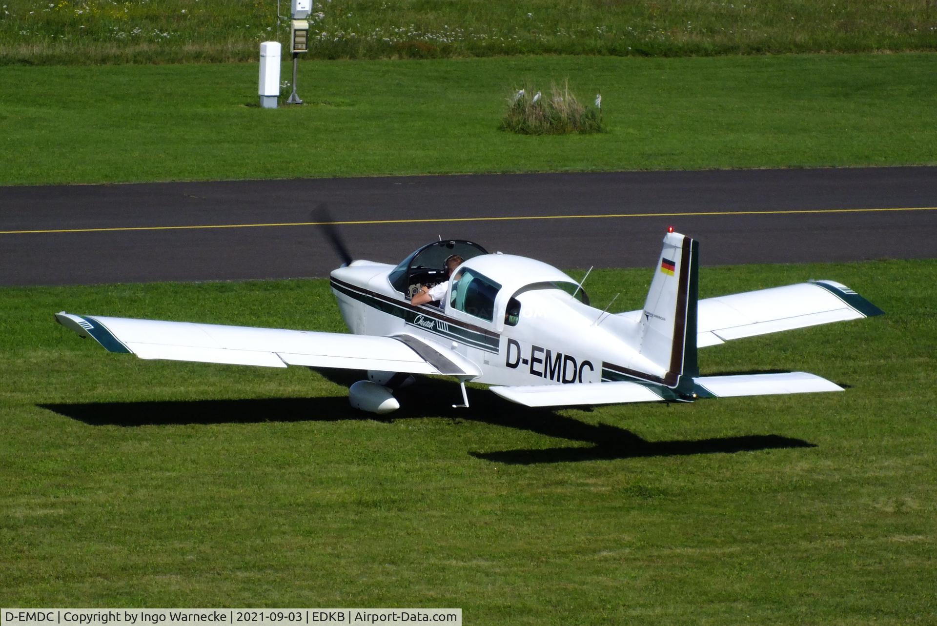 D-EMDC, Grumman American AA-5A Cheetah C/N AA05-0045, Grumman American AA-5A Cheetah at the 2021 Grumman Fly-in at Bonn-Hangelar airfield