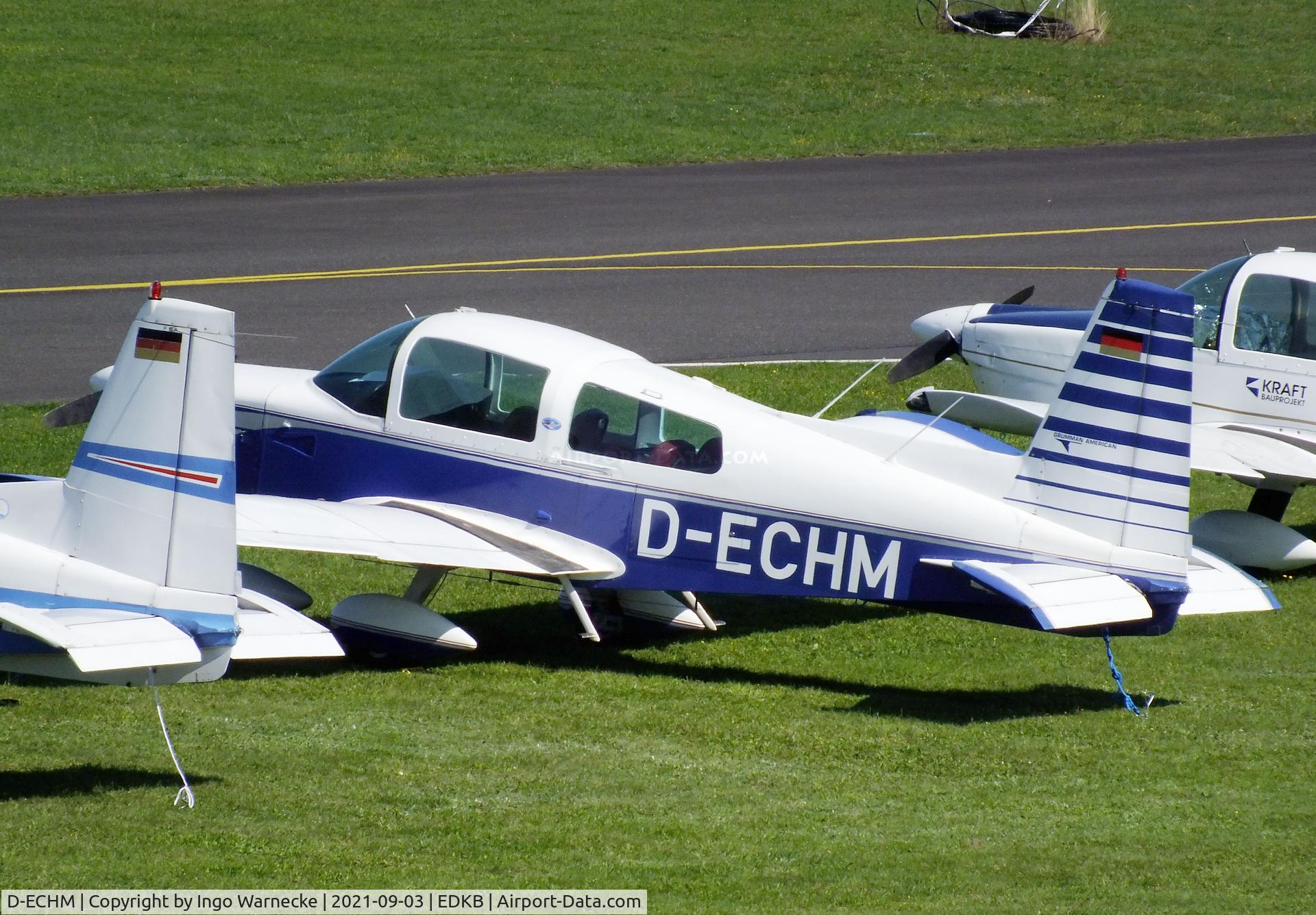 D-ECHM, 1974 Grumman American AA-5 Traveler C/N AA5-0603, Grumman American AA-5 Traveler at the 2021 Grumman Fly-in at Bonn-Hangelar airfield