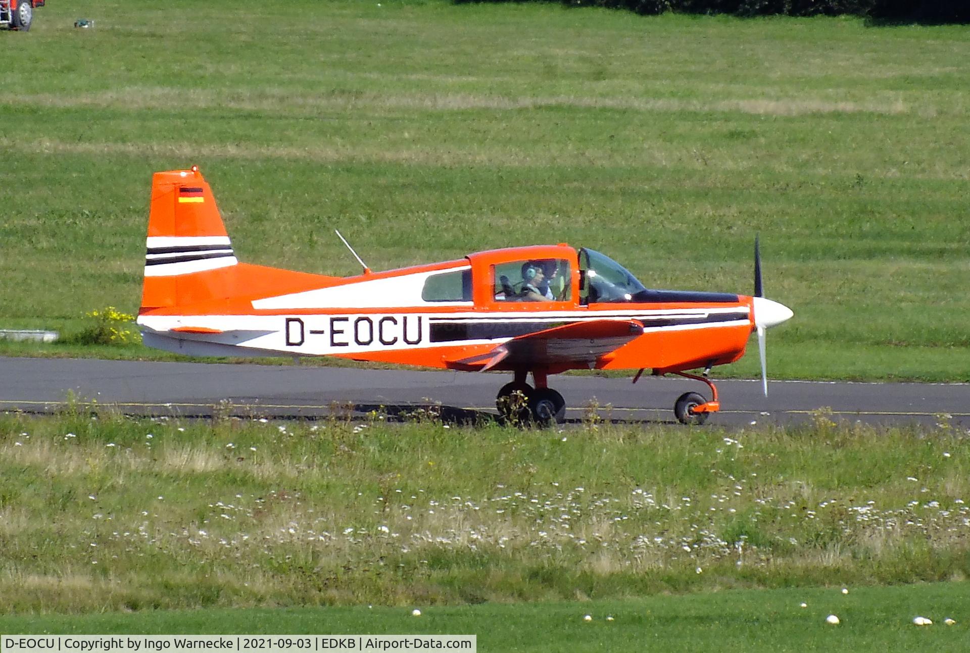 D-EOCU, American Aviation AA-5 Traveler C/N AA5-0018, American Aviation AA-5 Traveler at the 2021 Grumman Fly-in at Bonn-Hangelar airfield
