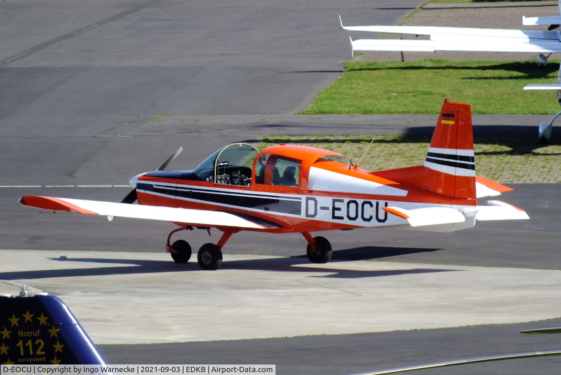 D-EOCU, American Aviation AA-5 Traveler C/N AA5-0018, American Aviation AA-5 Traveler at the 2021 Grumman Fly-in at Bonn-Hangelar airfield