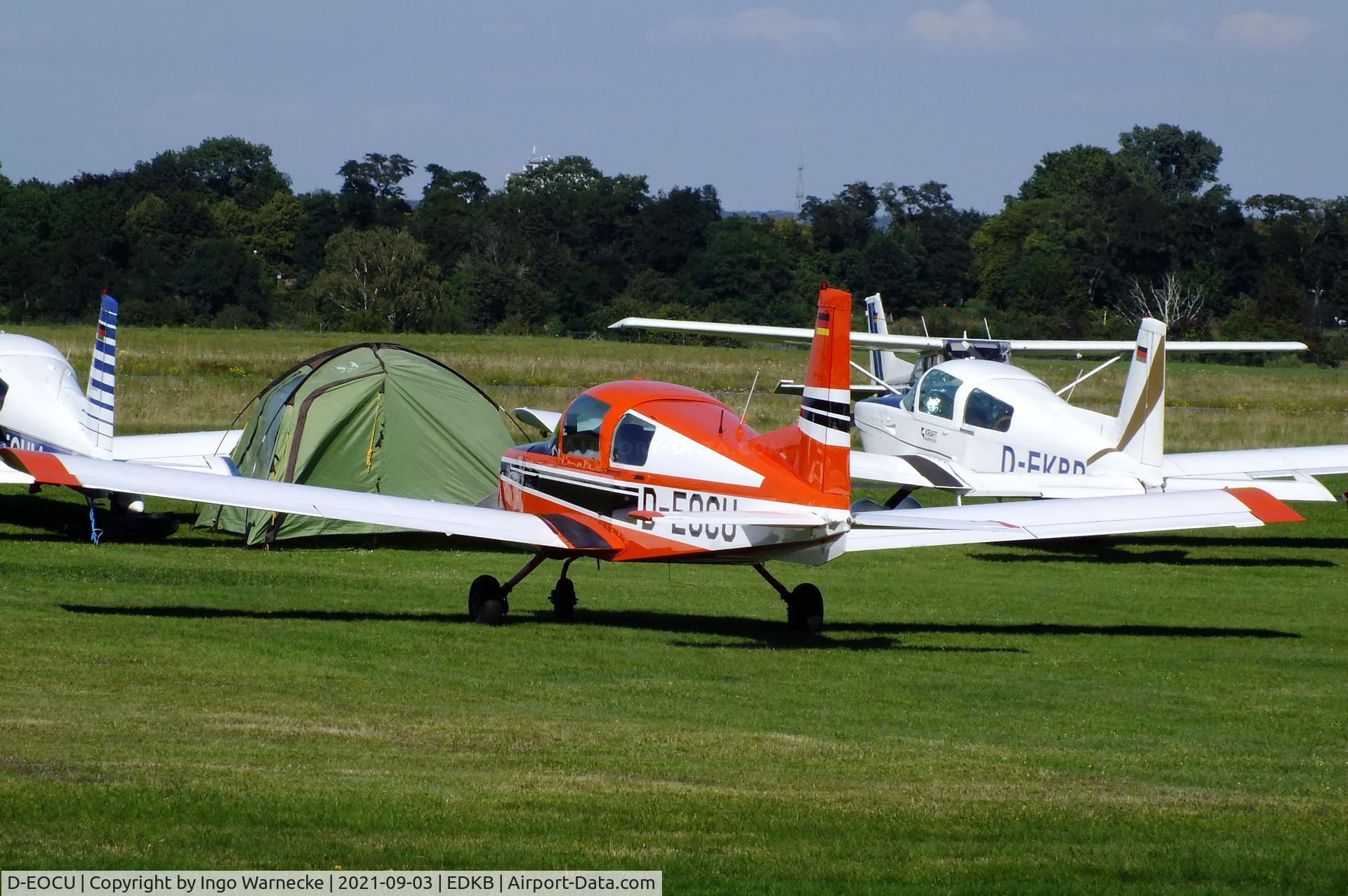 D-EOCU, American Aviation AA-5 Traveler C/N AA5-0018, American Aviation AA-5 Traveler at the 2021 Grumman Fly-in at Bonn-Hangelar airfield