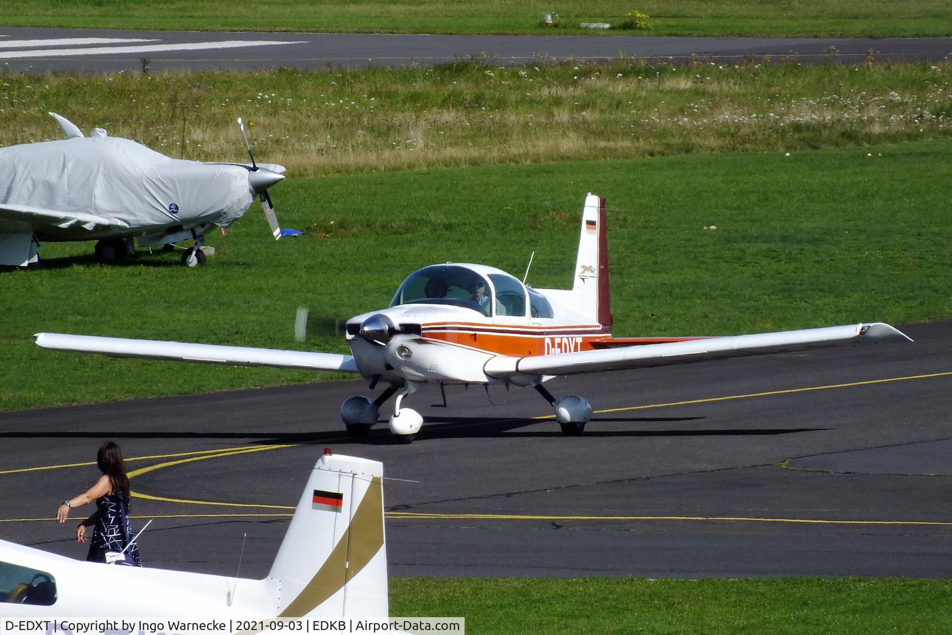 D-EDXT, 1975 Grumman American AA-5A Cheetah C/N AA5A-0085, Grumman American AA-5A Cheetah at the 2021 Grumman Fly-in at Bonn-Hangelar airfield