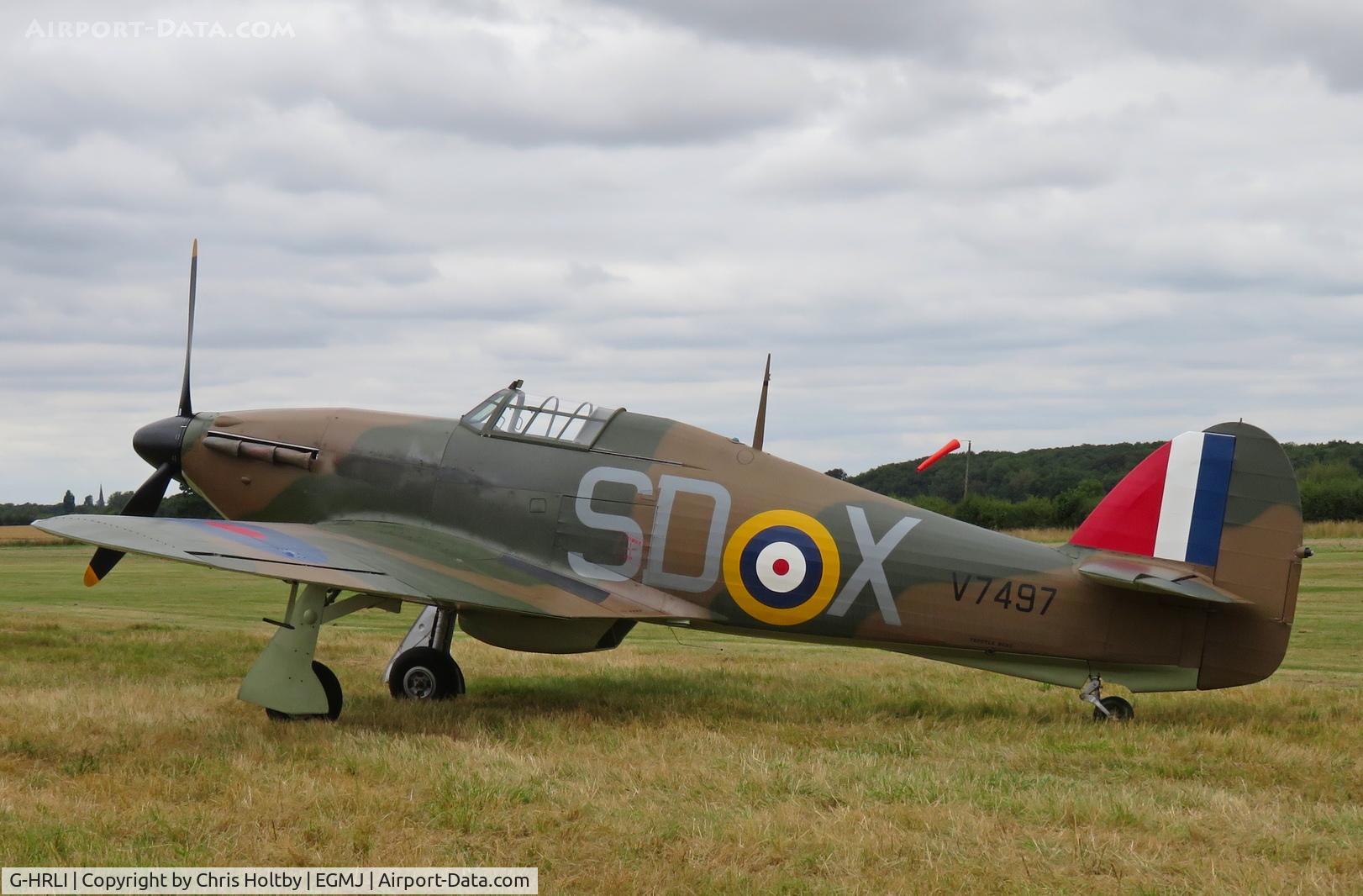 G-HRLI, 1940 Hawker Hurricane I C/N 41H-136172, ex-V7497 at the Little Gransden Airshow 2021