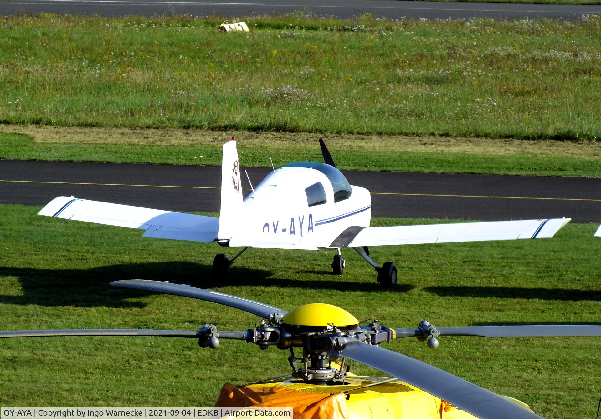 OY-AYA, 1970 American AA-1 Yankee Yankee C/N AA1-0411, American Aviation AA-1 Yankee at the 2021 Grumman Fly-in at Bonn-Hangelar airfield