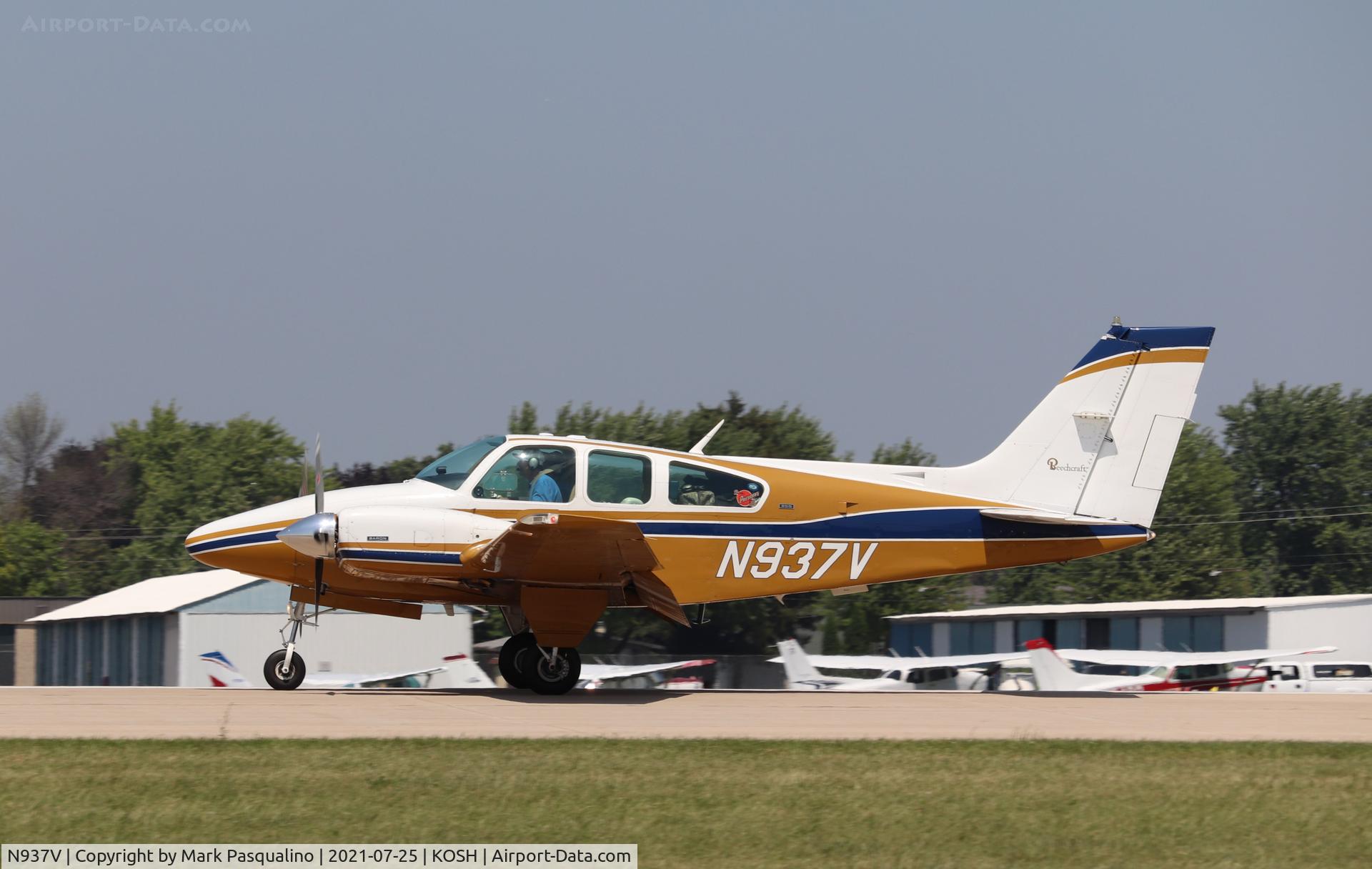 N937V, 1975 Beech 95-B55 (T42A) Baron C/N TC-1879, Beech B55