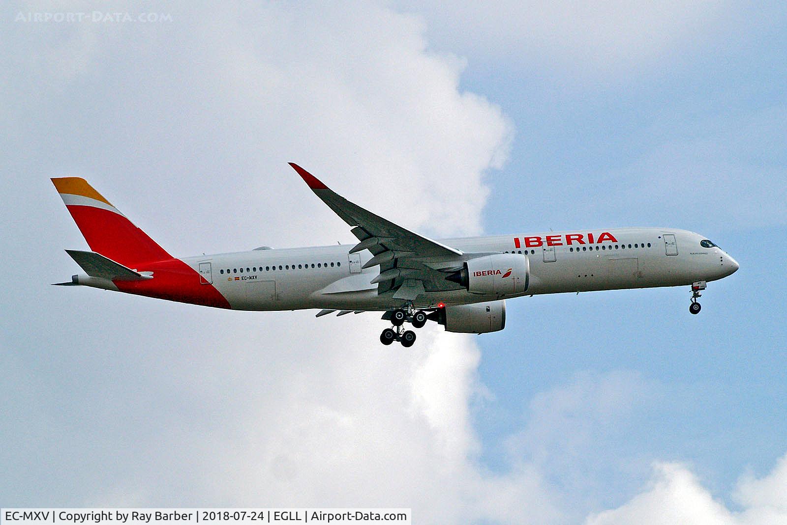 EC-MXV, 2018 Airbus A350-941 C/N 219, EC-MXV   Airbus A350-941 [219] (Iberia) Home~G 24/07/2018