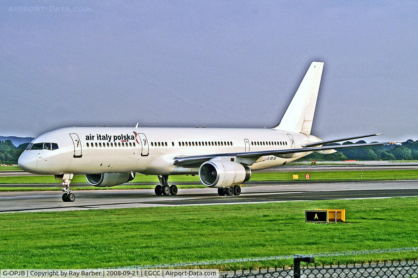 G-OPJB, 1991 Boeing 757-23A C/N 24924, G-OPJB   Boeing 757-23A [24924] (Air Italy Polska) Manchester-Ringway~G 21/09/2008