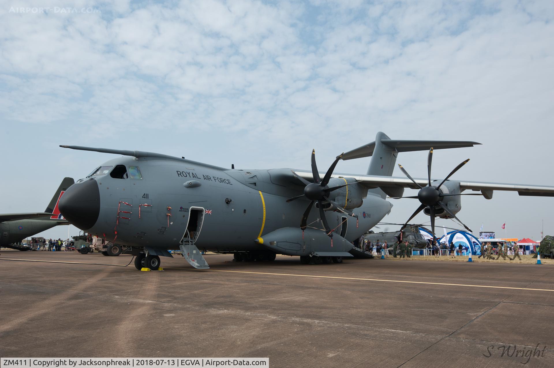 ZM411, 2016 Airbus A400M-180 Atlas C.1 C/N 039, RIAT 2018 RAF Fairford UK