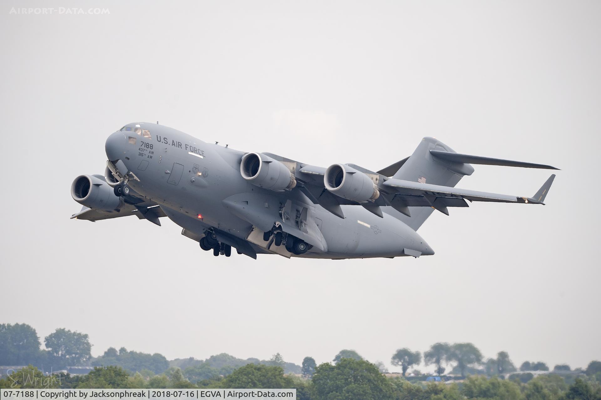 07-7188, 2007 Boeing C-17A Globemaster III C/N P-188, RIAT 2018 RAF Fairford UK