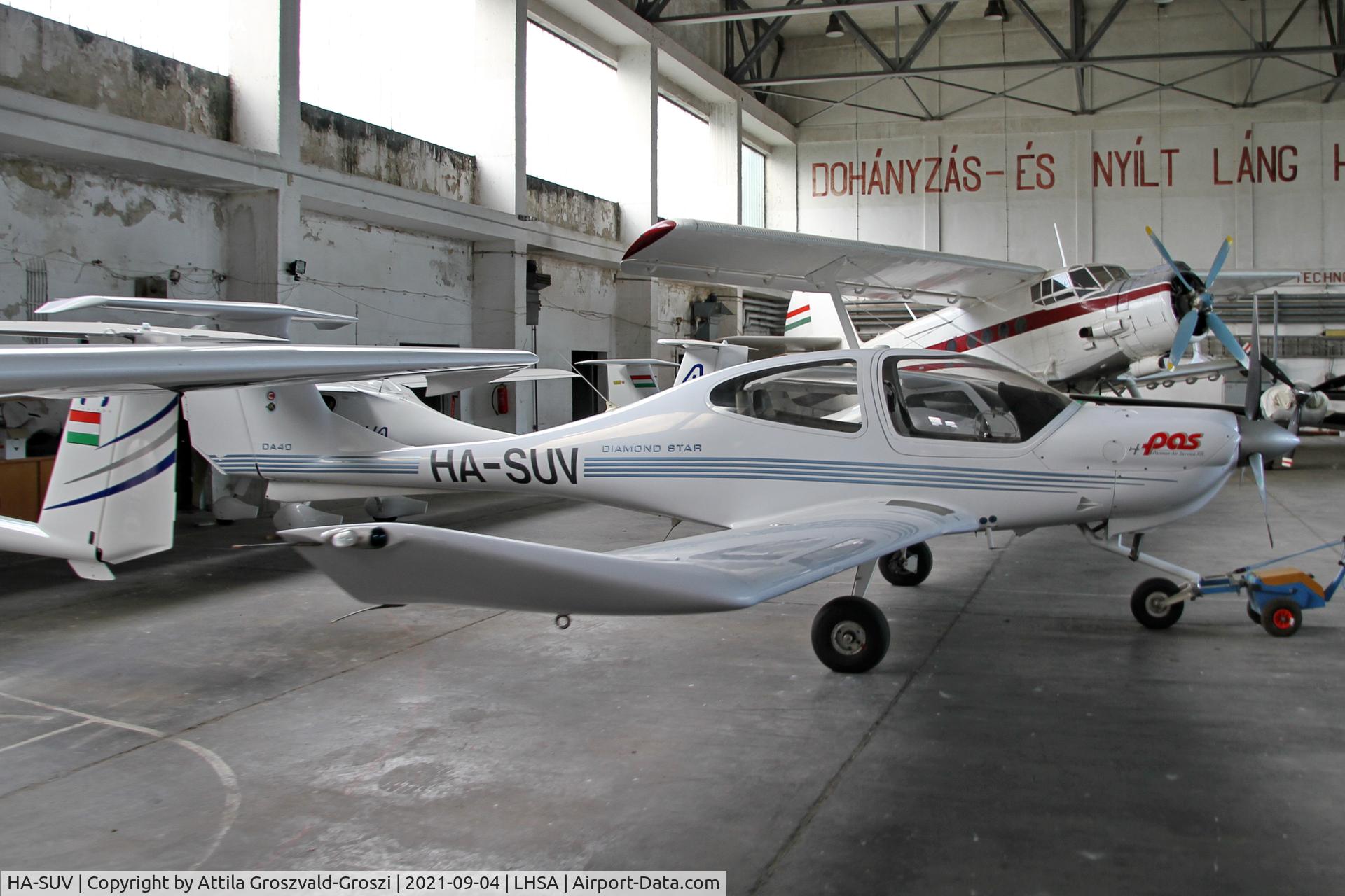 HA-SUV, 2005 Diamond DA-40 Diamond Star C/N 40.505, LHSA - Szentkirályszabadja Airport, Hungary