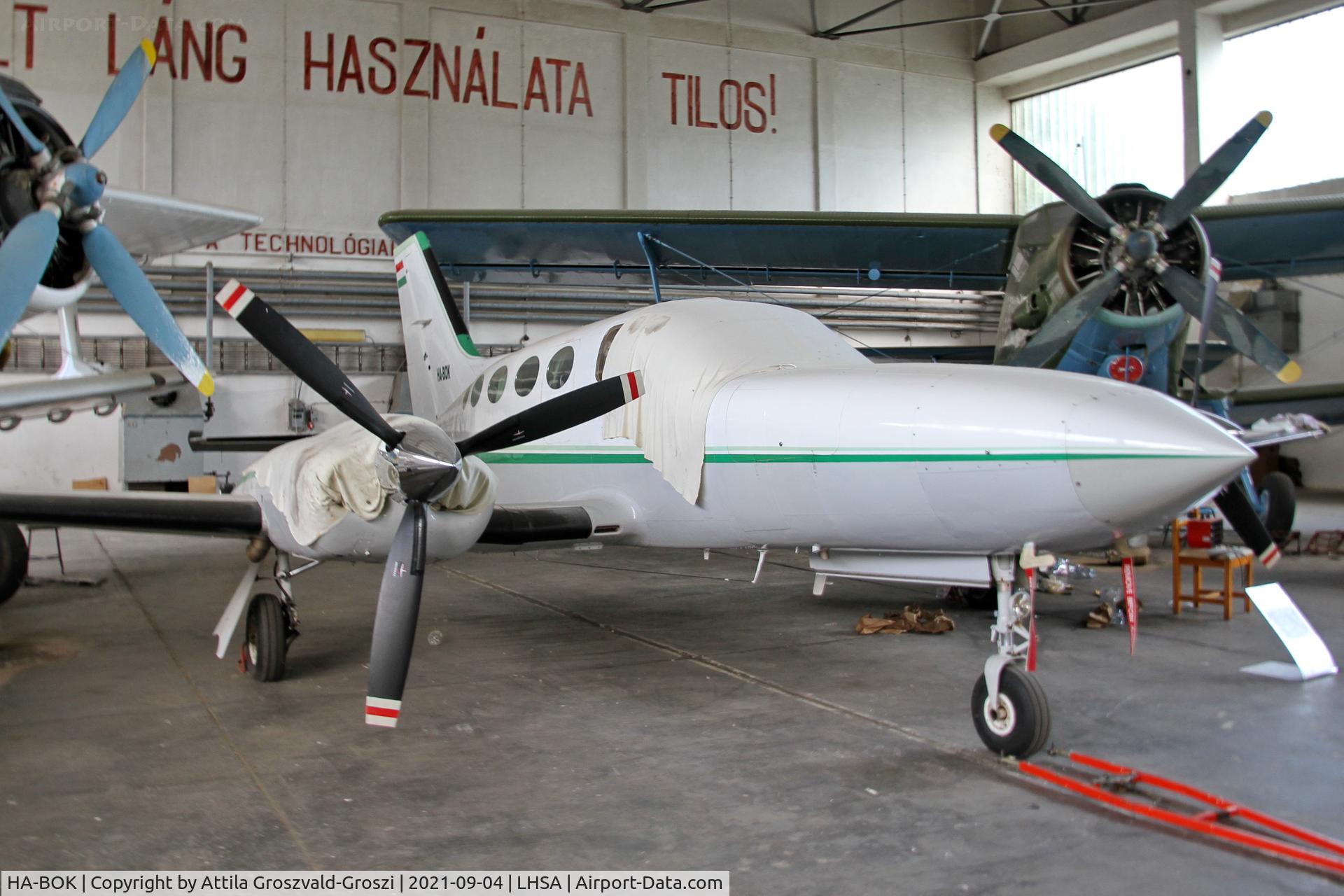 HA-BOK, 1978 Cessna 421C Golden Eagle C/N 421C0445, LHSA - Szentkirályszabadja Airport, Hungary