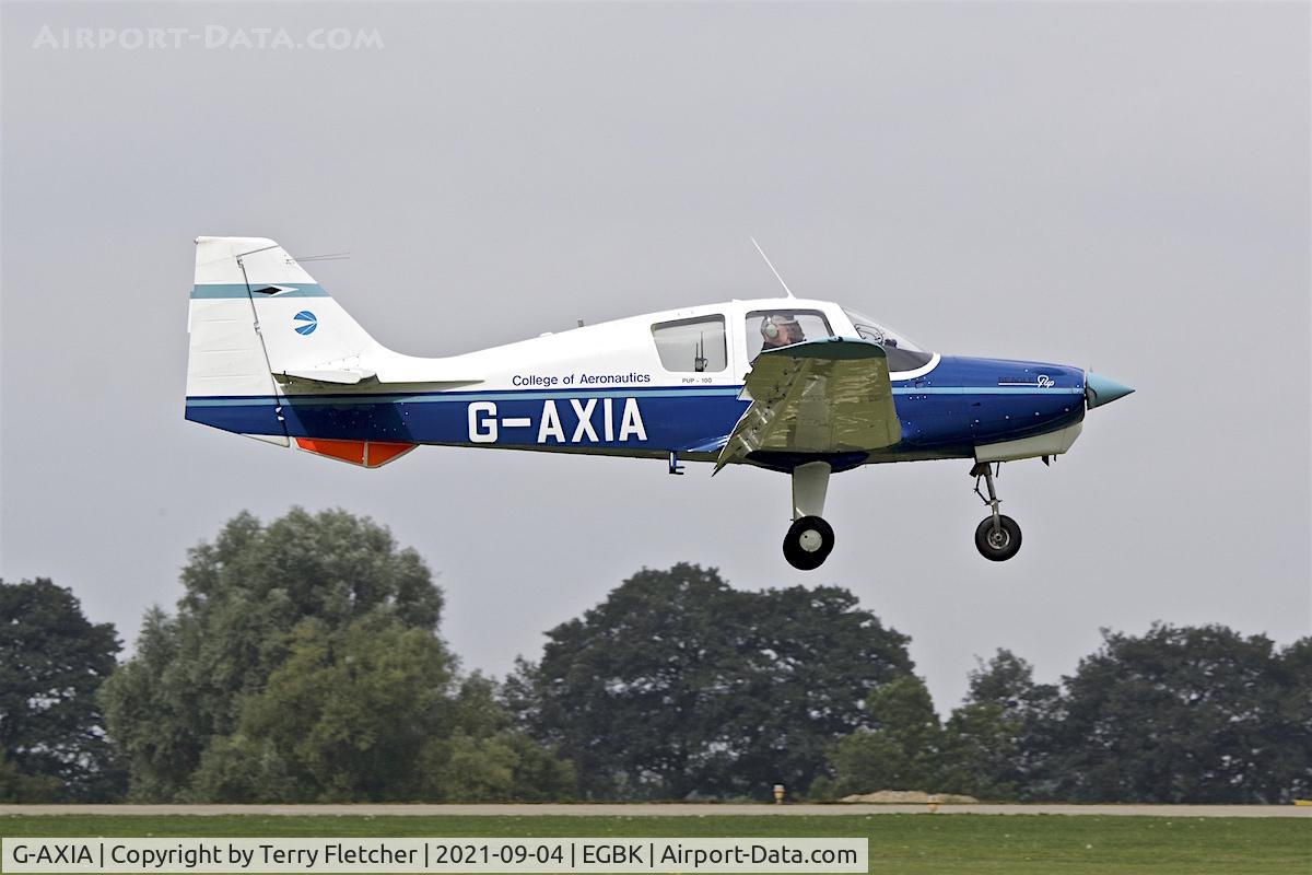 G-AXIA, 1969 Beagle B-121 Pup Series 1 (Pup 100) C/N B121-078, At LAA National Fly-In at Sywell