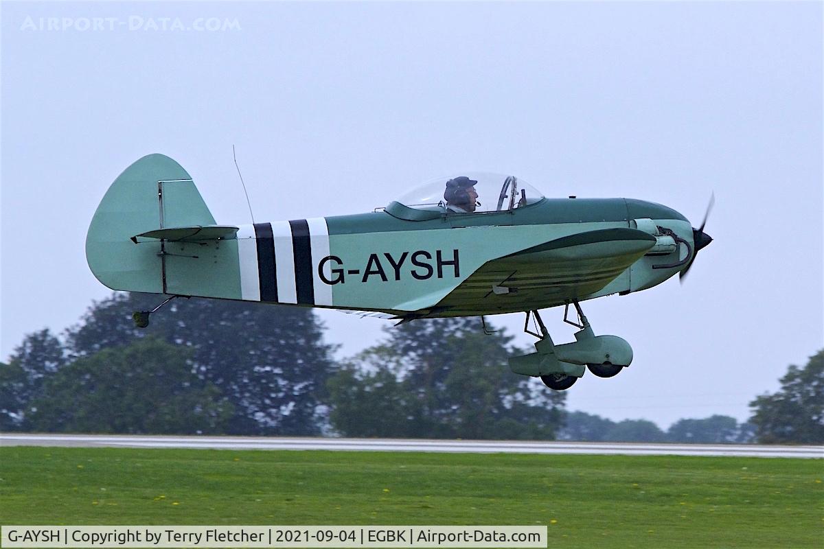 G-AYSH, 1973 Taylor Monoplane C/N PFA 1413, At LAA National Fly-In at Sywell