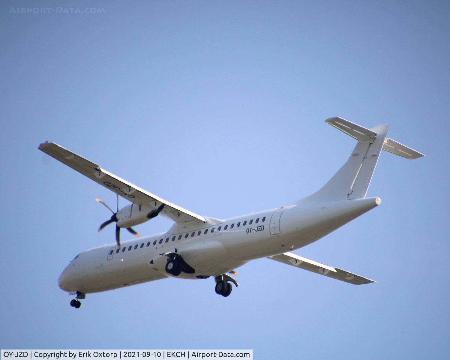 OY-JZD, 2013 ATR 72-600 (72-212A) C/N 1131, OY-JZD landing rw 04R