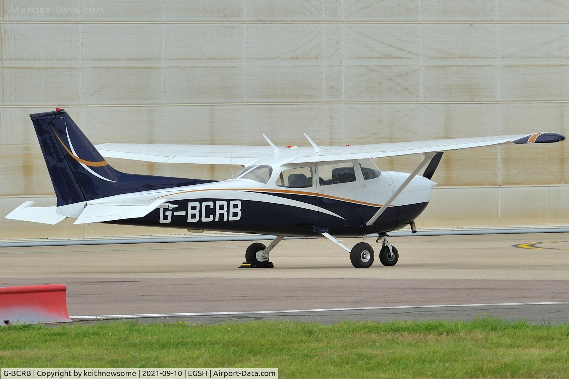 G-BCRB, 1974 Reims F172M Skyhawk Skyhawk C/N 1259, Parked at Norwich.